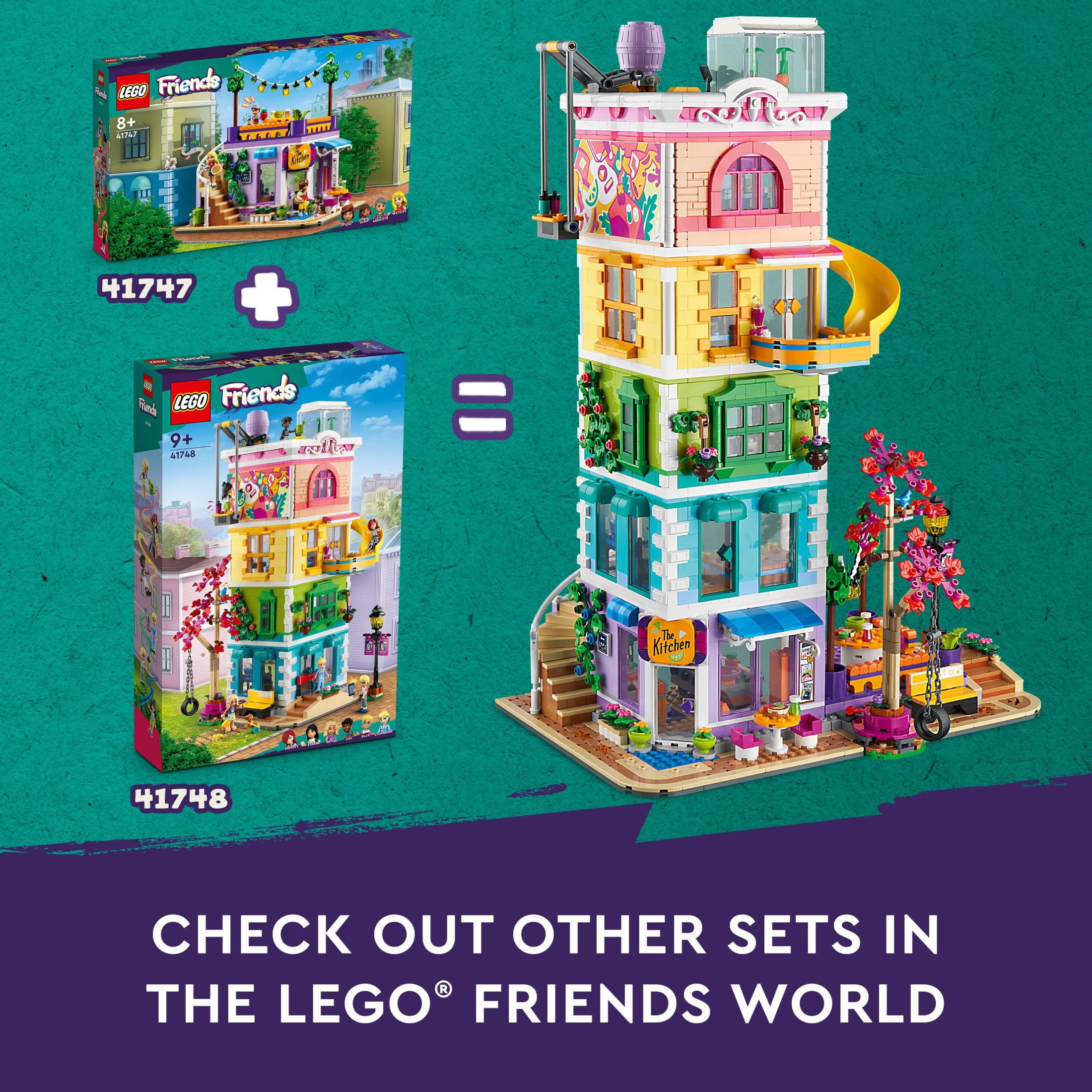 LEGO Friends Heartlake City Community Center 41748 Building Toy Set; Creative Challenge for Ages 9+, includes 6 Mini-Dolls, a Pet Dog and Lots of Accessories, a Fun Gift for Kids who Love Role Play - Image 7