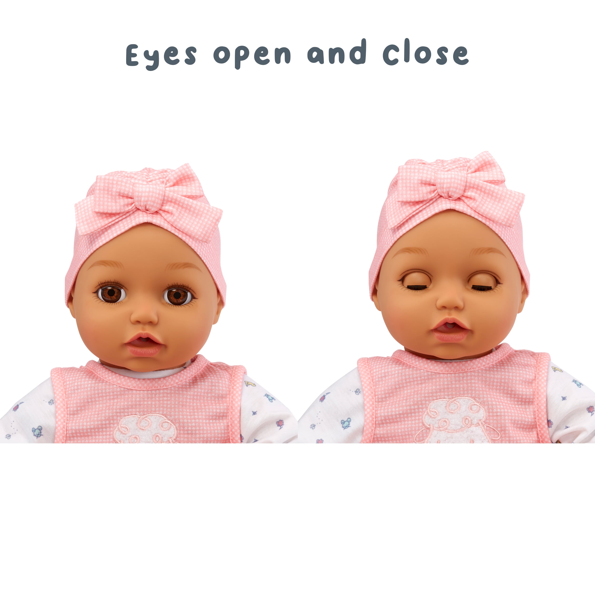 Baby Born My Real Baby Doll Ava, Light Brown Eyes, Soft-Bodied, Kids Ages 3+, Sounds, Drinks & Wets, Cries - Image 5