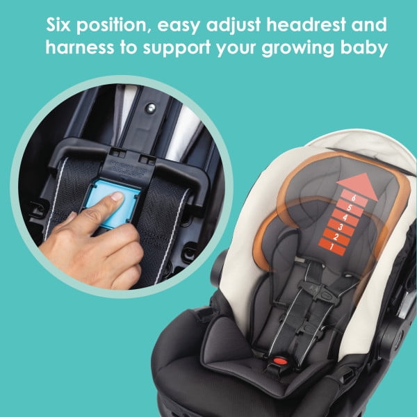 Baby Trend Tango PRO Travel System with Secure-Lift Infant Car Seat - Dash Tan - Image 6
