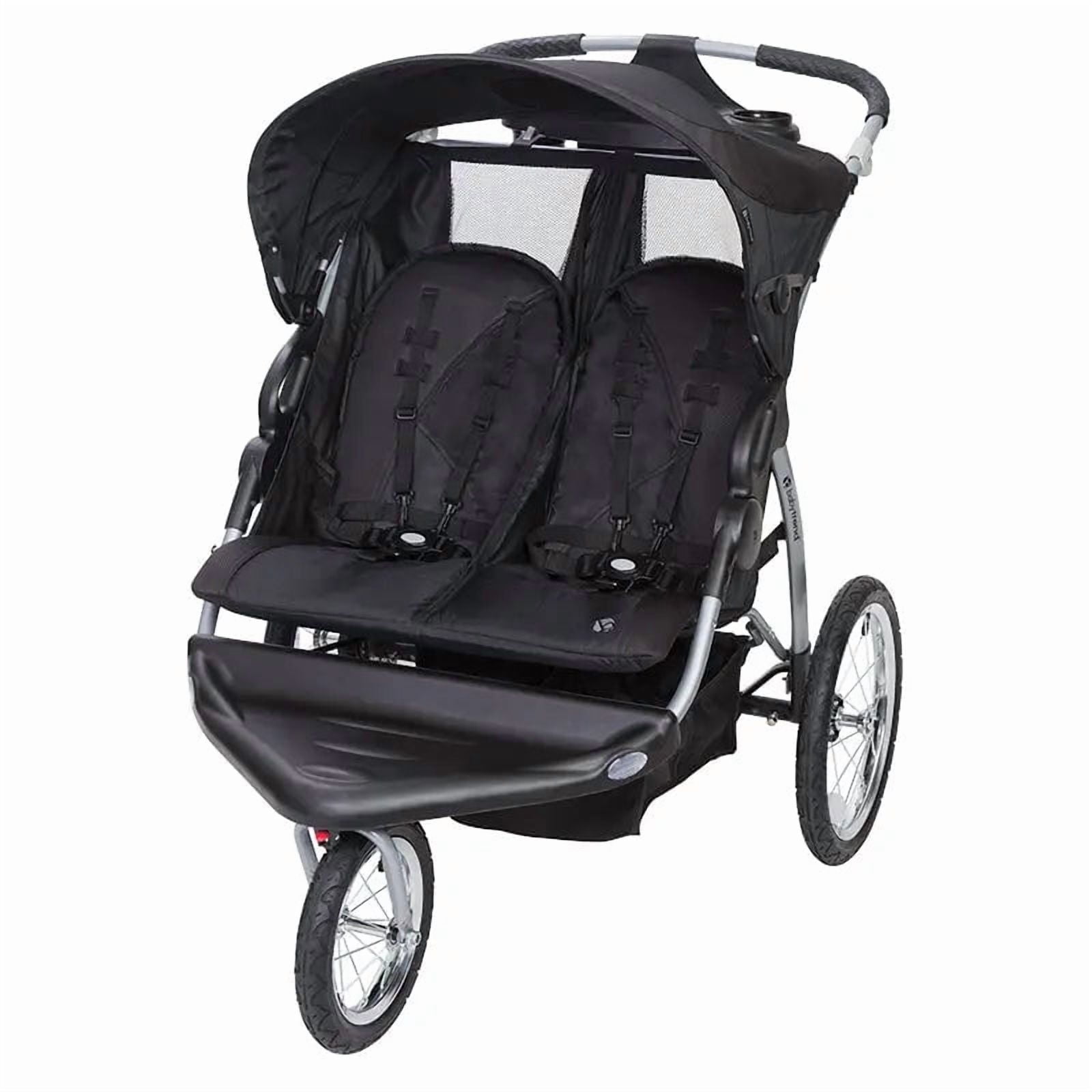 Baby Trend Expedition Double Jogging Stroller, Black - Image 5