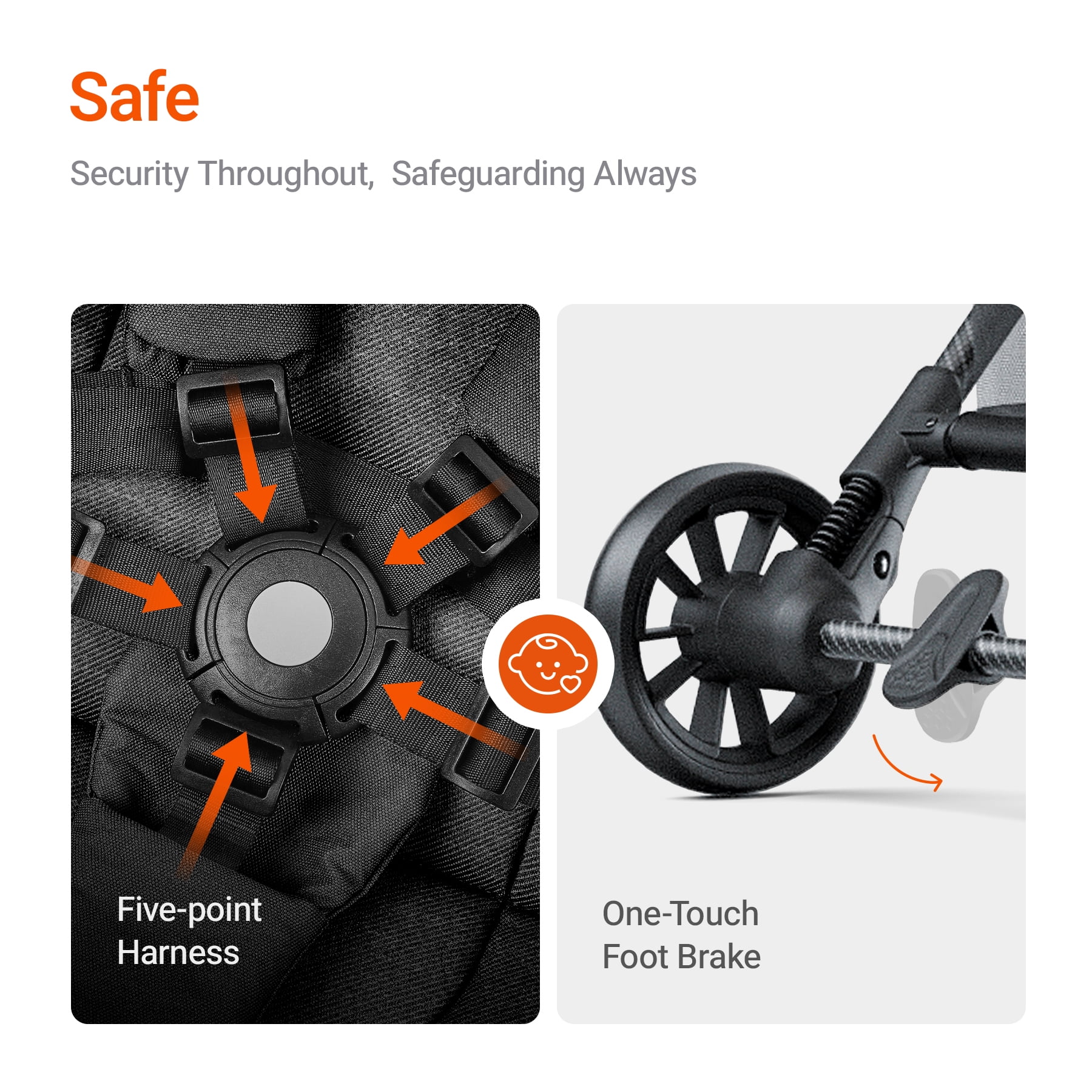 Mamazing Ultra Air X Lightweight Baby Stroller for Airplane Travel, 9.9 lbs, Ultra-Compact, Light & Strong, Age Group: Infant, Single, Grey - Image 5