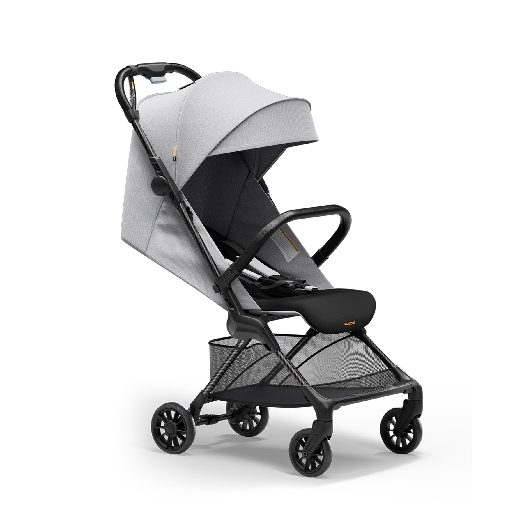 Mamazing Ultra Air X Lightweight Baby Stroller for Airplane Travel, 9.9 lbs, Ultra-Compact, Light & Strong, Age Group: Infant, Single, Grey - Image 4