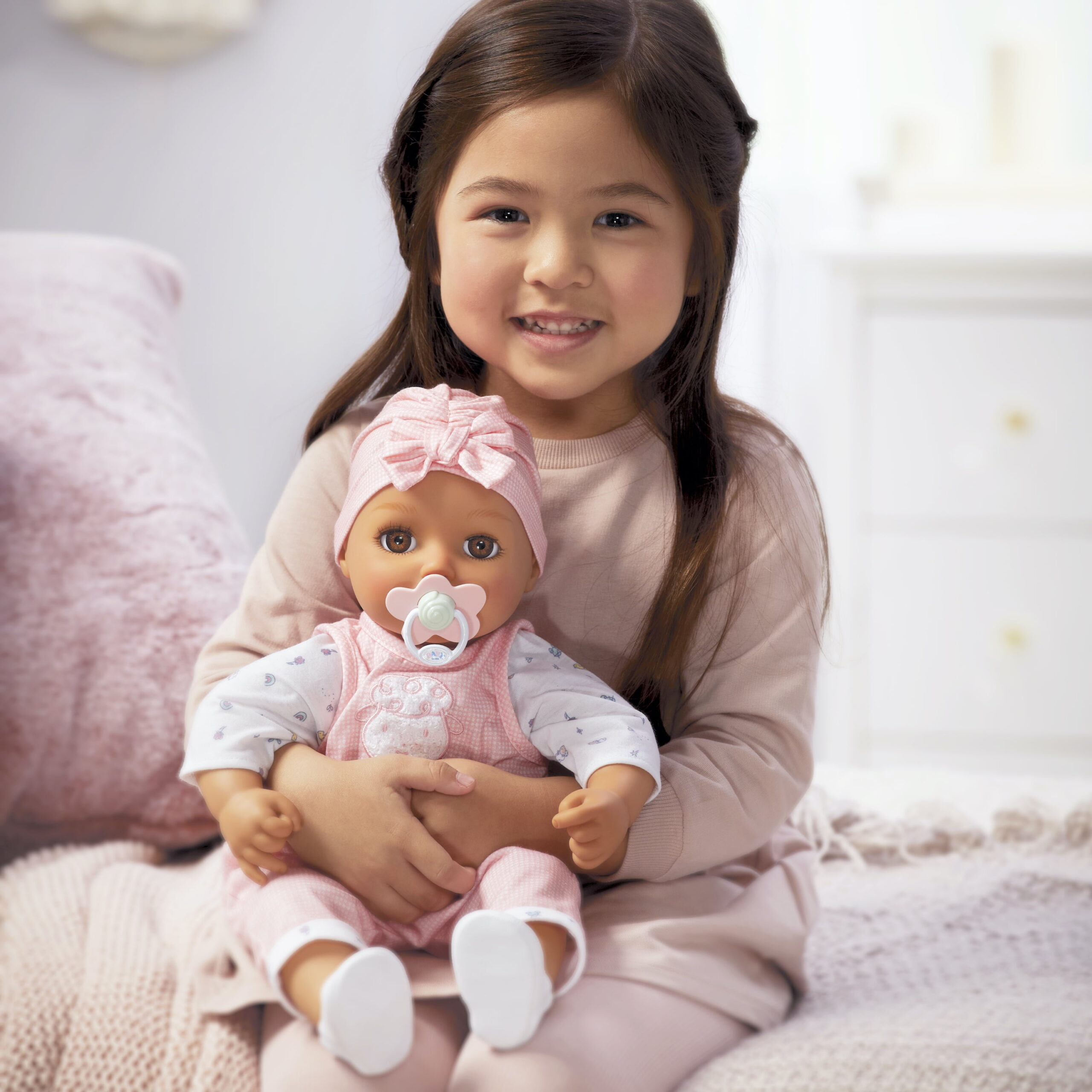 Baby Born My Real Baby Doll Ava, Light Brown Eyes, Soft-Bodied, Kids Ages 3+, Sounds, Drinks & Wets, Cries - Image 2