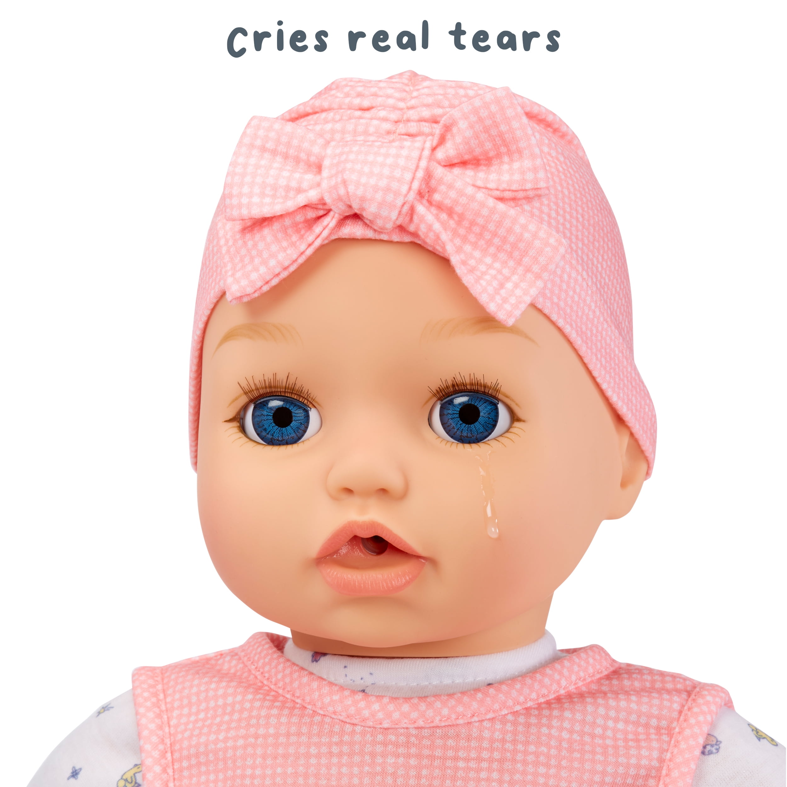 Baby Born My Real Baby Doll Annabell, Blue Eyes: Realistic Soft-Bodied Doll, Kids Ages 3+, Sounds, Drinks & Wets, Tears - Image 4