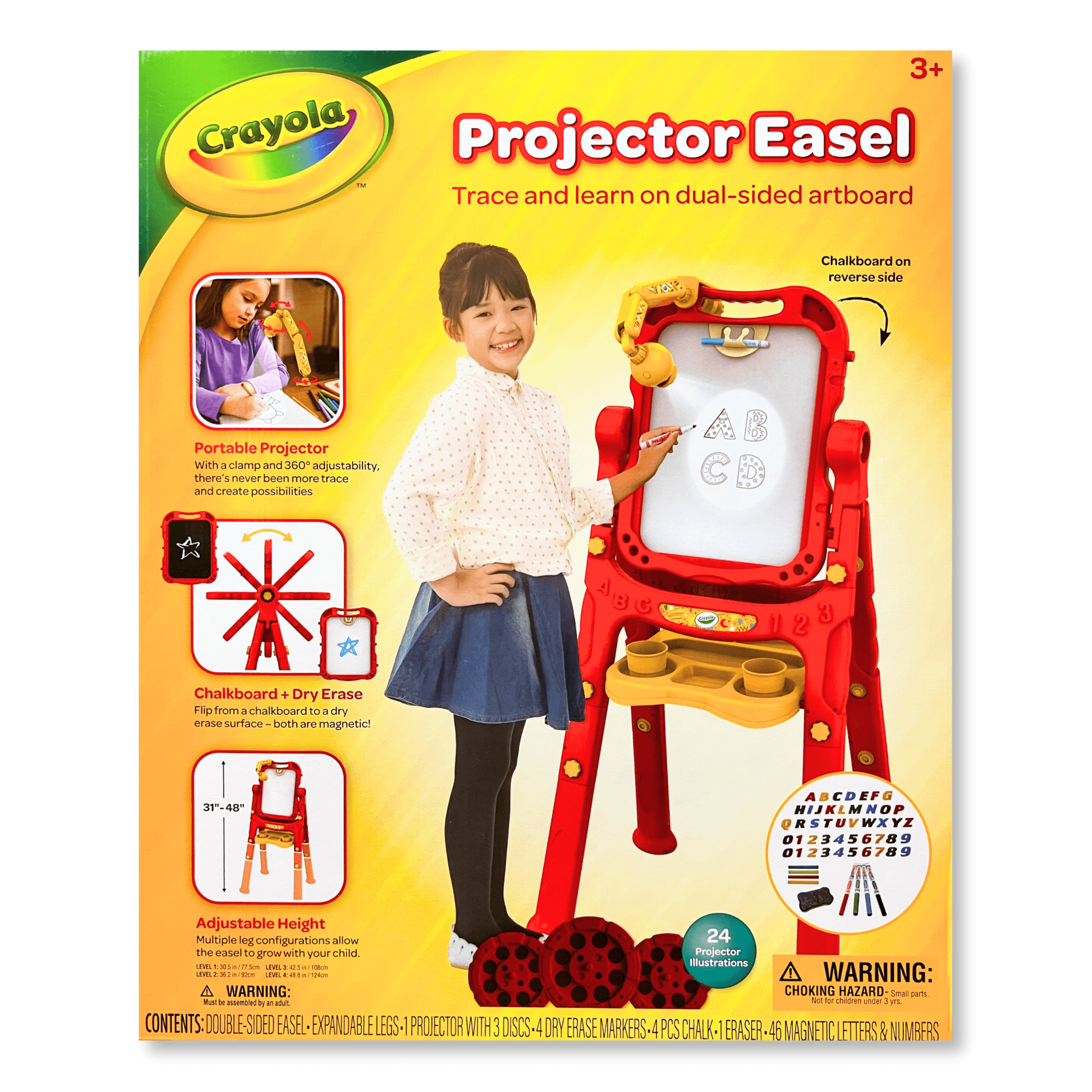 Crayola Projector Easel, Plastic Art Station for Young Children, Ages 3+ - Image 2