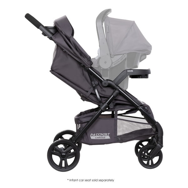 Baby Trend Passport Carriage Stroller with Privacy Net, Silver Sky Grey - Image 5