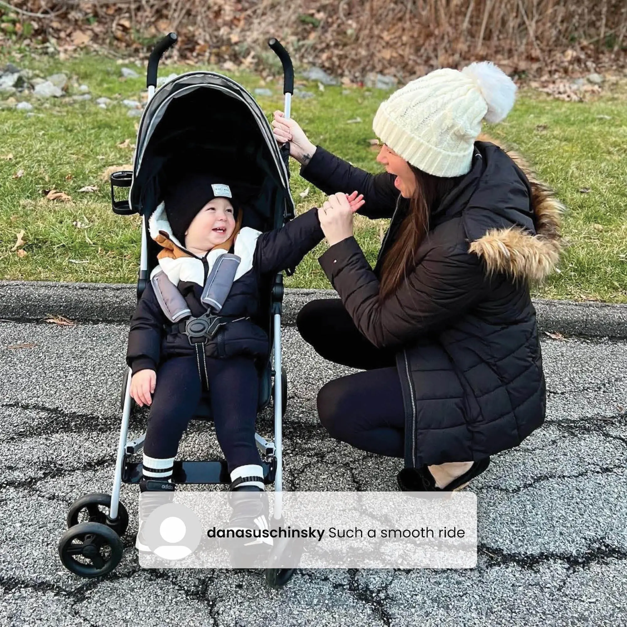 Jeep TurboGlyde Plus Stroller by Delta Children - Lightweight Travel Stroller Only Weighs 13.7 Pounds, Black - Image 6