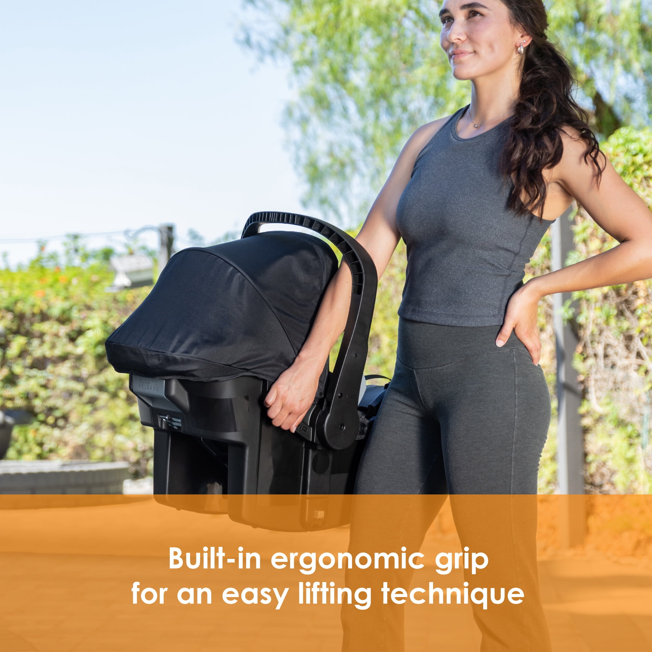 Baby Trend Venture 4-Wheel Stroller Travel System - Desert Grey - Grey - Image 6