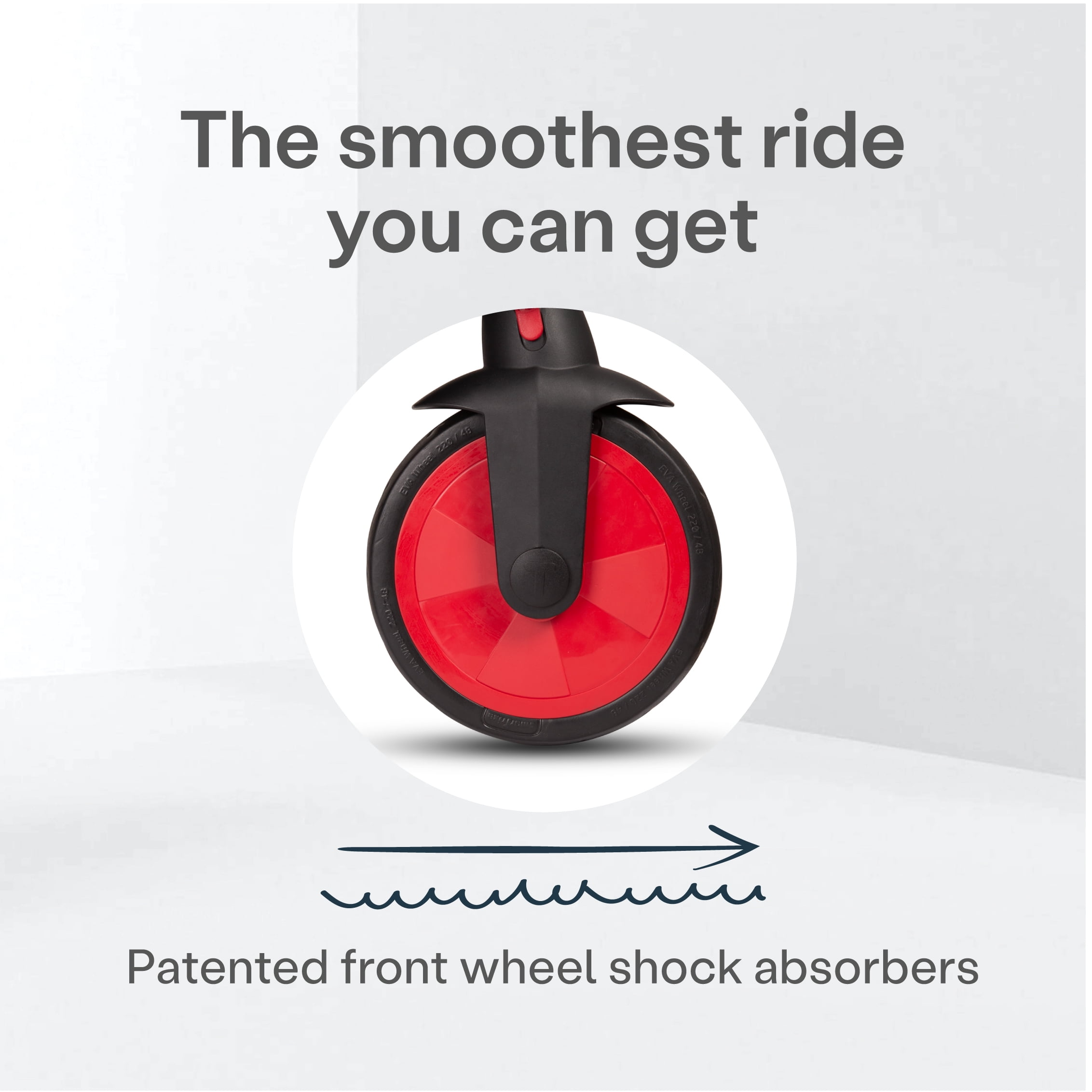 smarTrike STR7 6 in 1 Pushchair, Stroller, & Tricycle for 6-36 Months, Red - Image 3