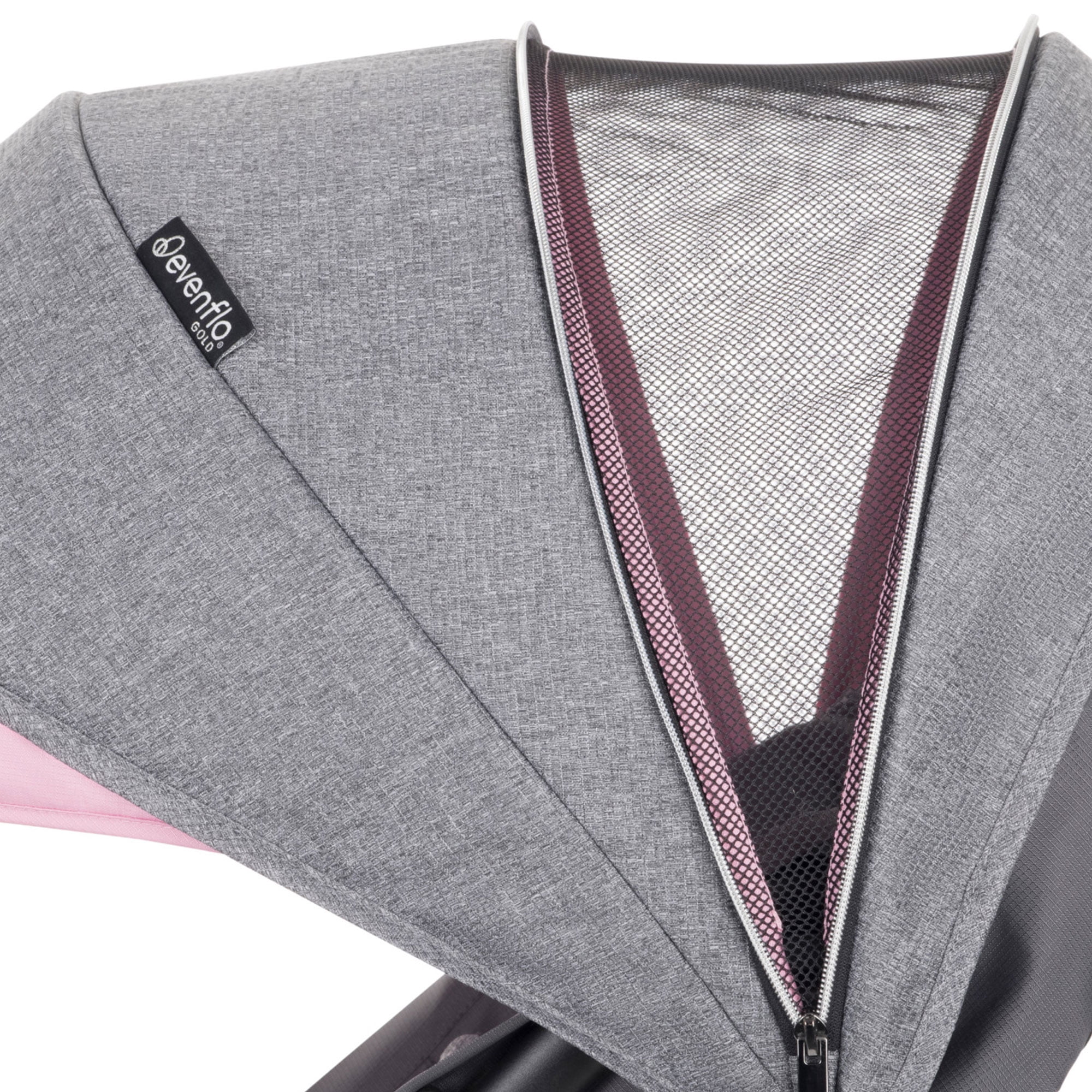 GOLD Otto Self-Folding Lightweight Travel Stroller (Opal Pink) - Image 4