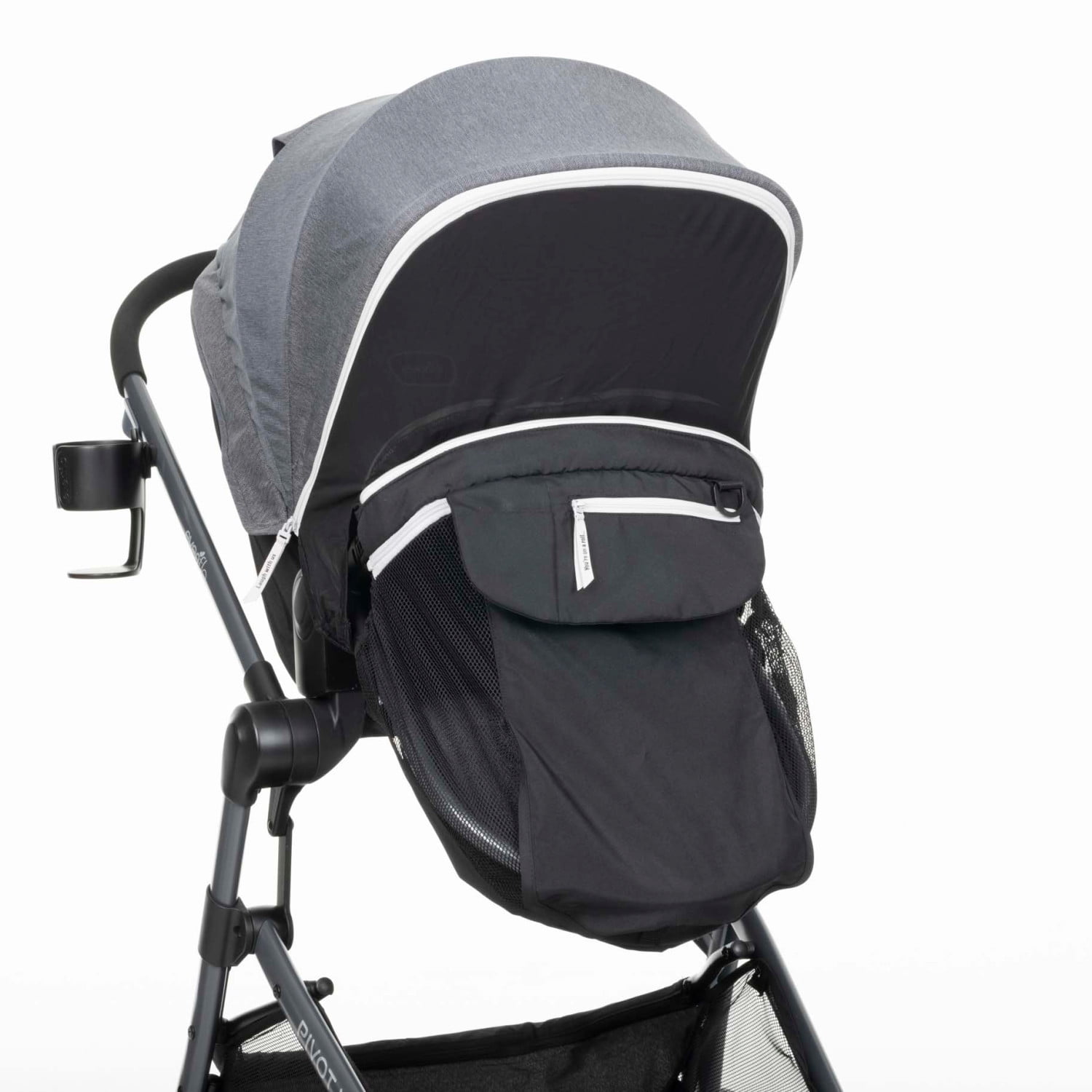 Evenflo Pivot Vizor Travel System with LiteMax Infant Car Seat (Chasse Black), Unisex - Image 6