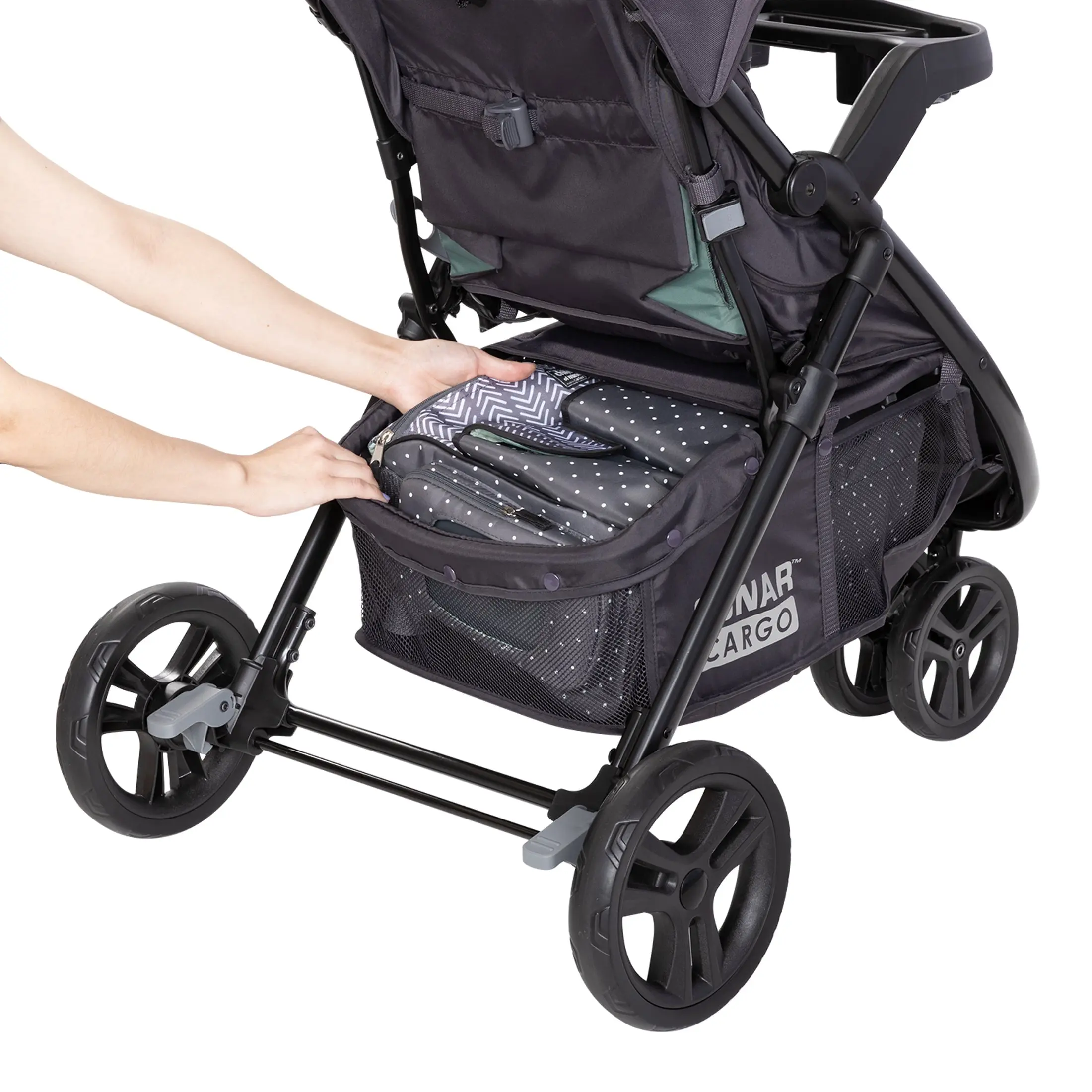Baby Trend Sonar Cargo 3-Wheel Travel System with EZ-Lift™ 35 PLUS Infant Car Seat - Desert Sage - Image 2