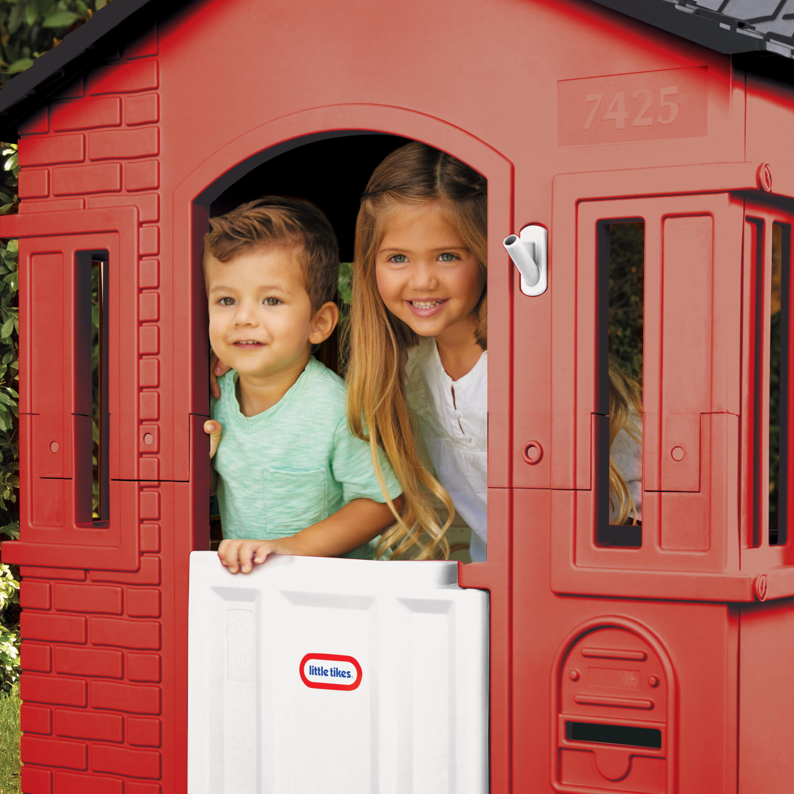 Little Tikes Cape Cottage Playhouse with Working Door, Windows, and Shutters - Tan - Image 2