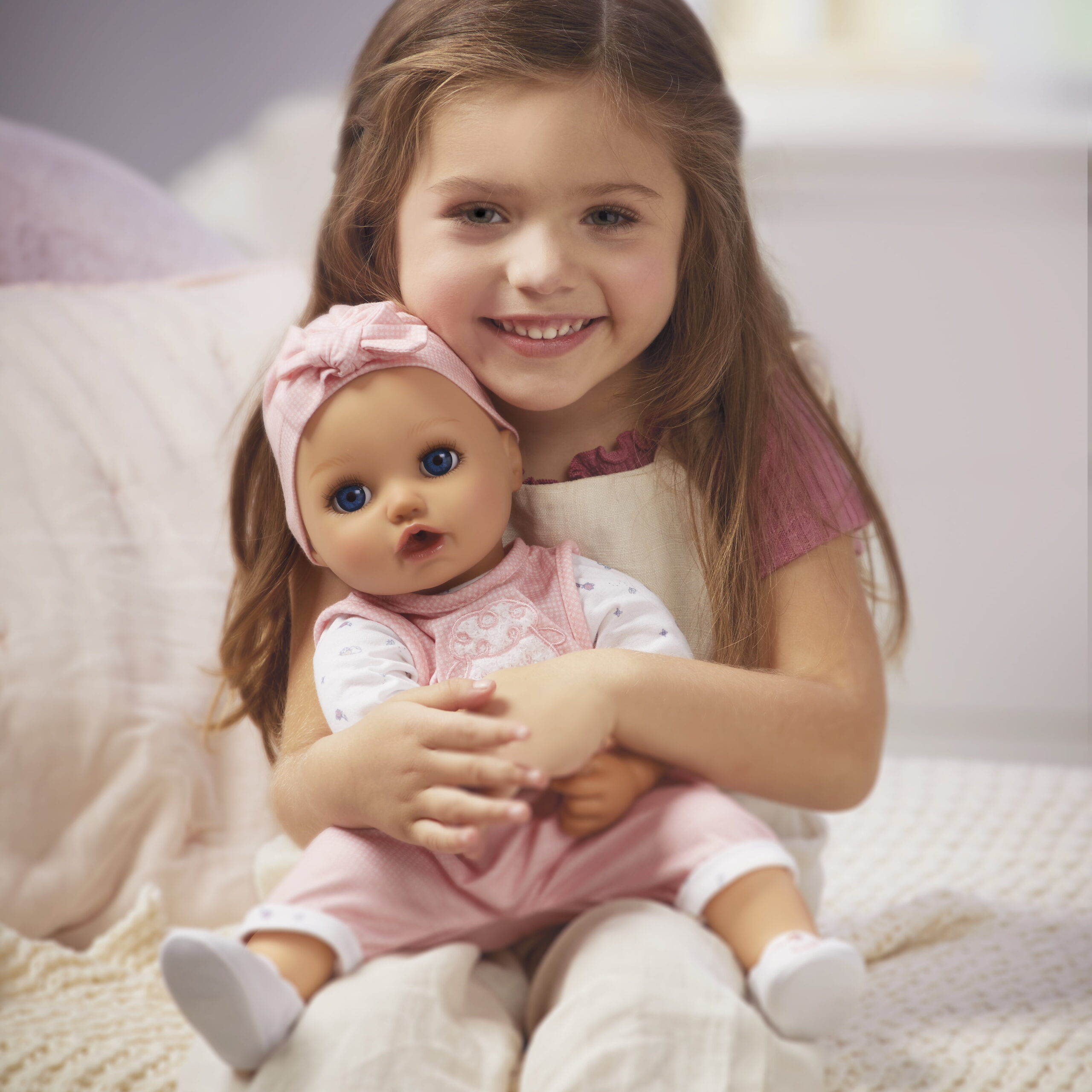Baby Born My Real Baby Doll Annabell, Blue Eyes: Realistic Soft-Bodied Doll, Kids Ages 3+, Sounds, Drinks & Wets, Tears - Image 2