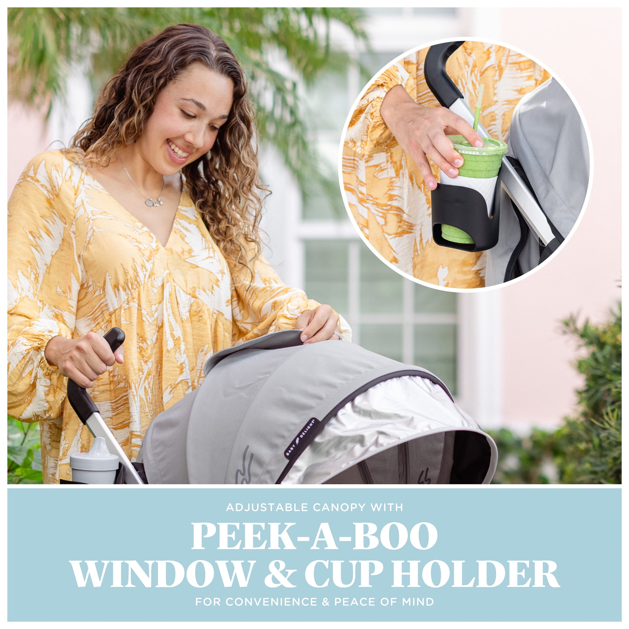 Baby Delight Swerve Baby Stroller, Grey - Image 3