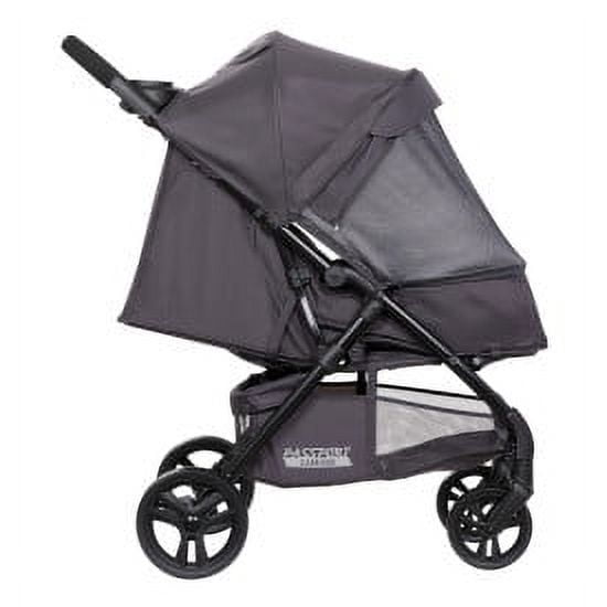 Baby Trend Passport Carriage Stroller with Privacy Net, Silver Sky Grey - Image 6