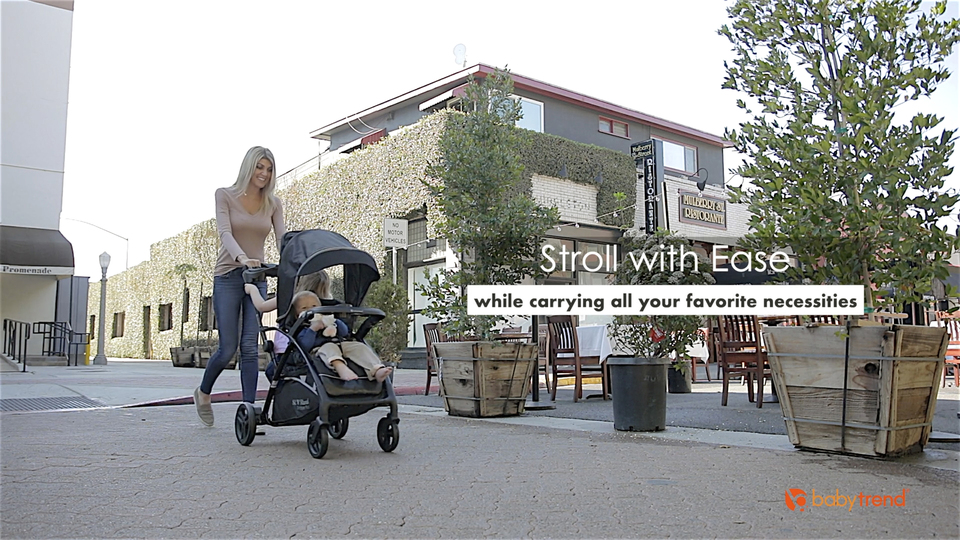 Baby Trend Sit N’ Stand 5-in-1 Shopper Plus Stroller, Cassis Pink - Image 2