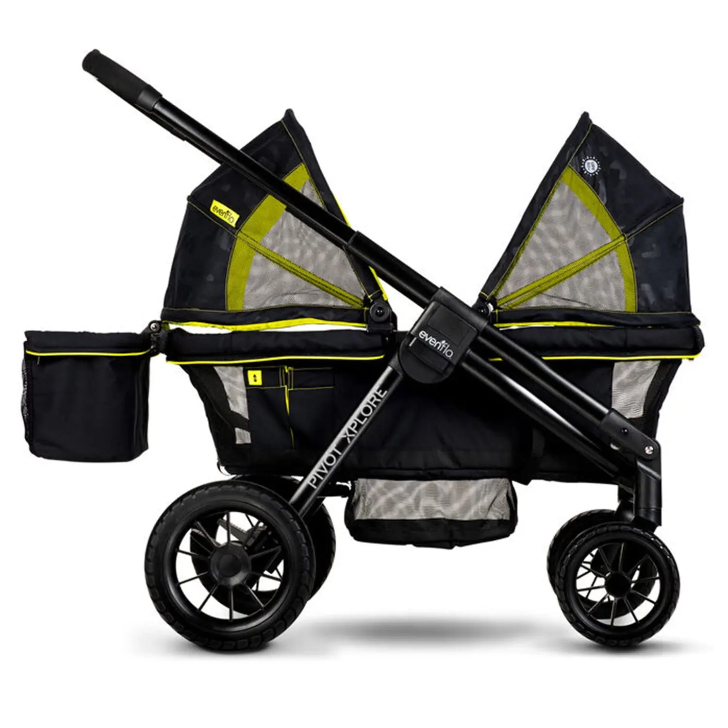 Evenflo Pivot Xplore All-Terrain Stroller Wagon (Wayfarer Black), Unisex, 6 Months - 5 Years - Image 4