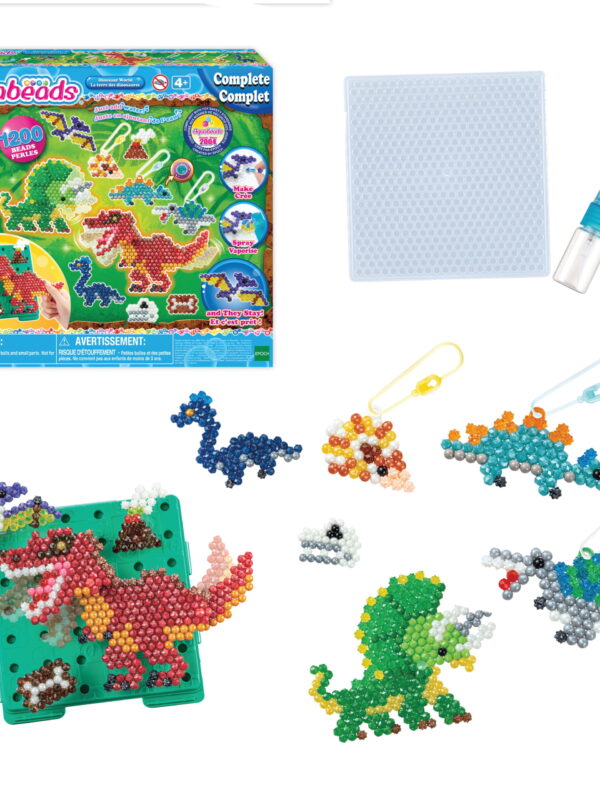Aquabeads Dinosaur World Activity Kit, Multi, for Kids 4+, Arts and Crafts