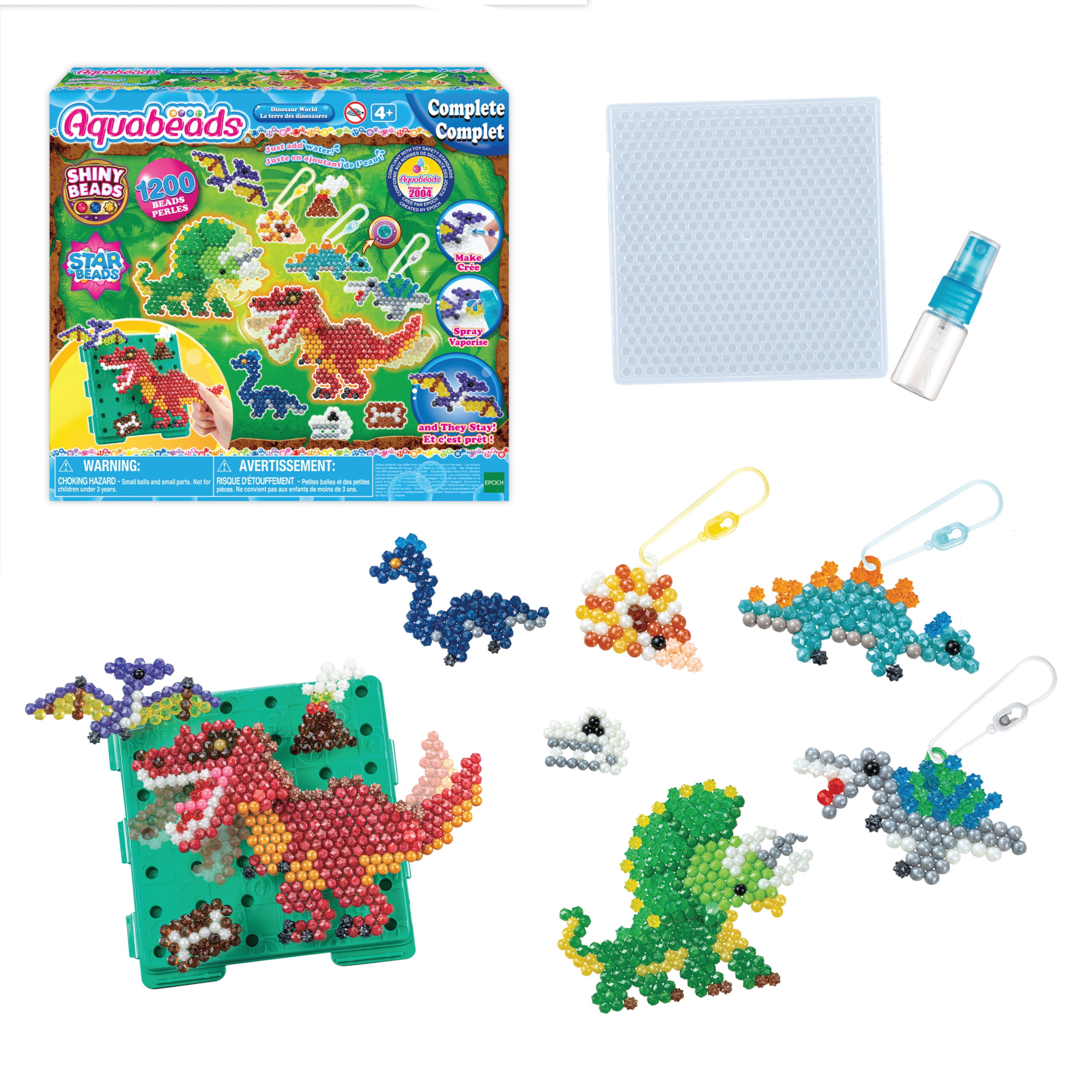 Aquabeads Dinosaur World Activity Kit, Multi, for Kids 4+, Arts and Crafts