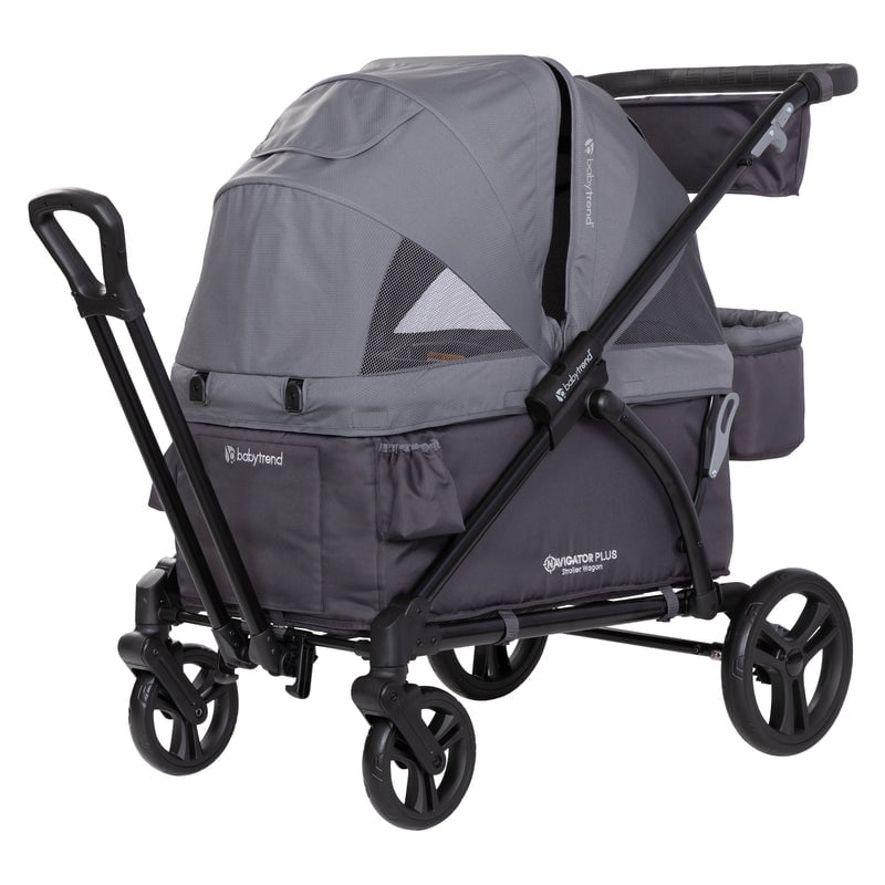 Baby Trend Navigator Plus 2-in-1 Stroller Wagon, Dash Midnight Black