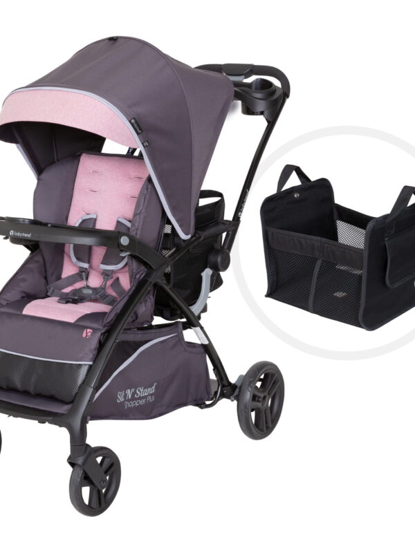 Baby Trend Sit N’ Stand 5-in-1 Shopper Plus Stroller, Cassis Pink