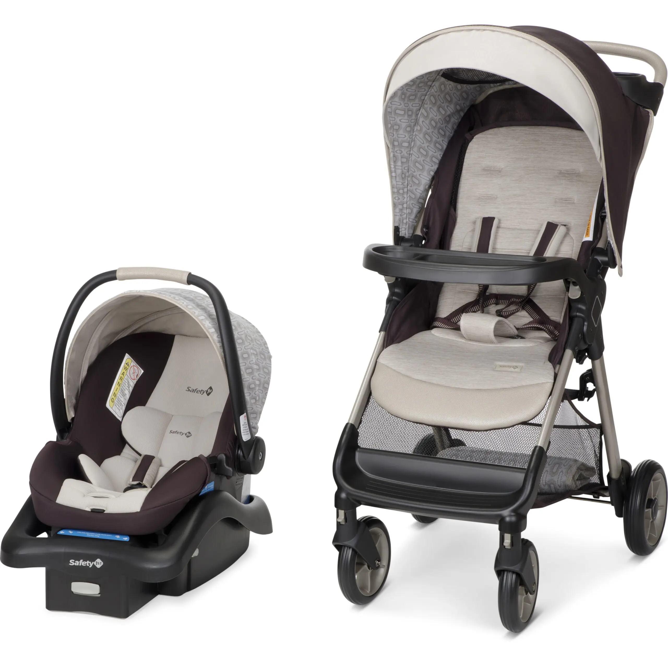 Safety 1st Smooth Ride QCM Travel System, Dunes Edge, Infant & Toddler, Unisex