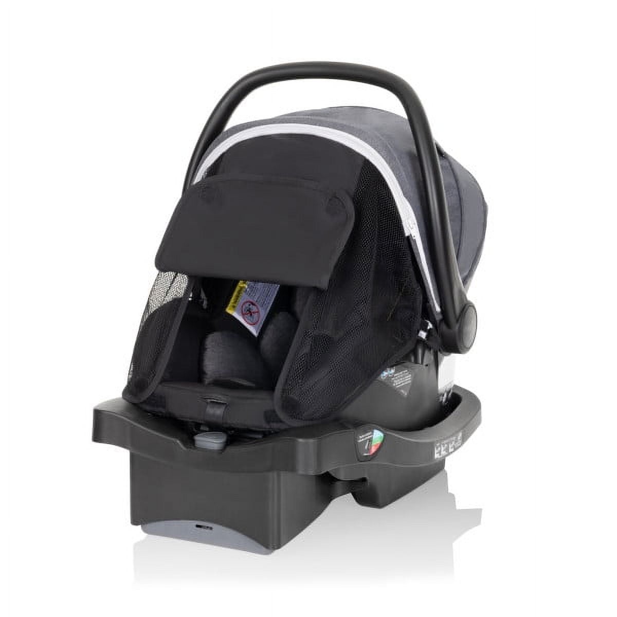 Evenflo Pivot Vizor Travel System with LiteMax Infant Car Seat (Chasse Black), Unisex - Image 3