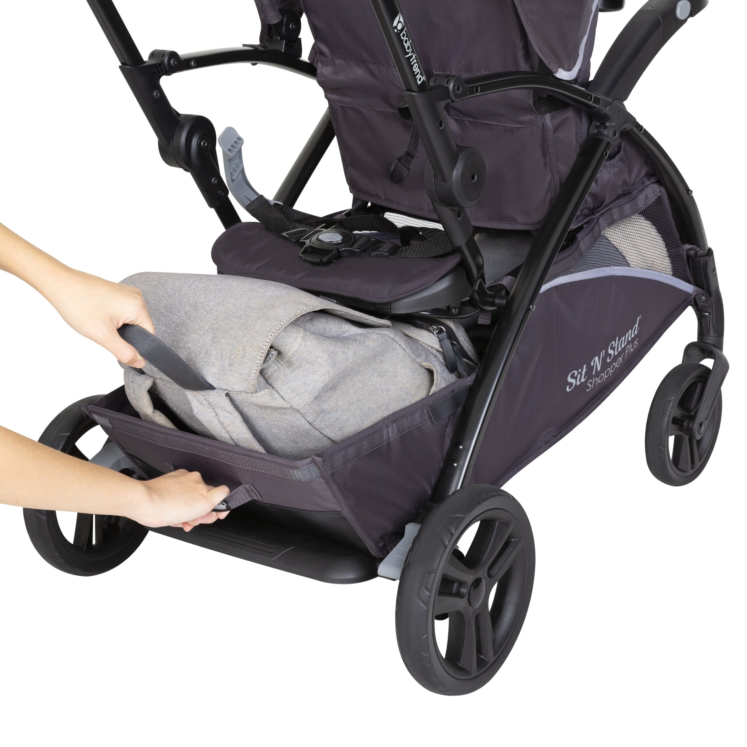 Baby Trend Sit N’ Stand 5-in-1 Shopper Plus Stroller, Cassis Pink - Image 5
