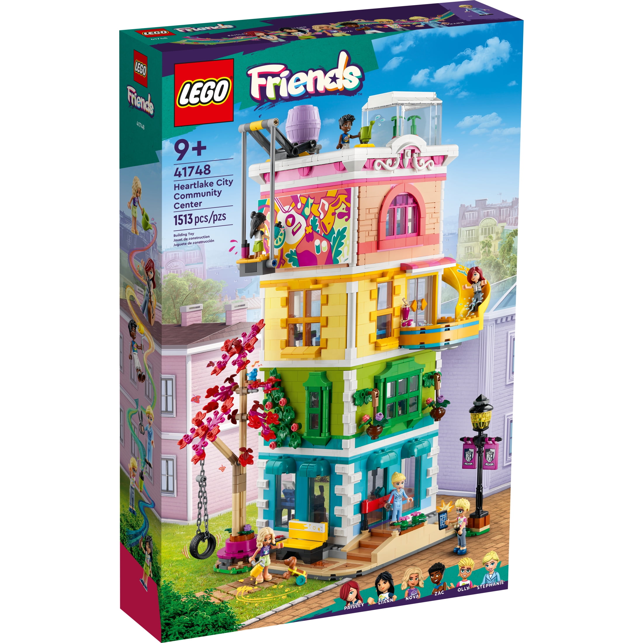 LEGO Friends Heartlake City Community Center 41748 Building Toy Set; Creative Challenge for Ages 9+, includes 6 Mini-Dolls, a Pet Dog and Lots of Accessories, a Fun Gift for Kids who Love Role Play - Image 2
