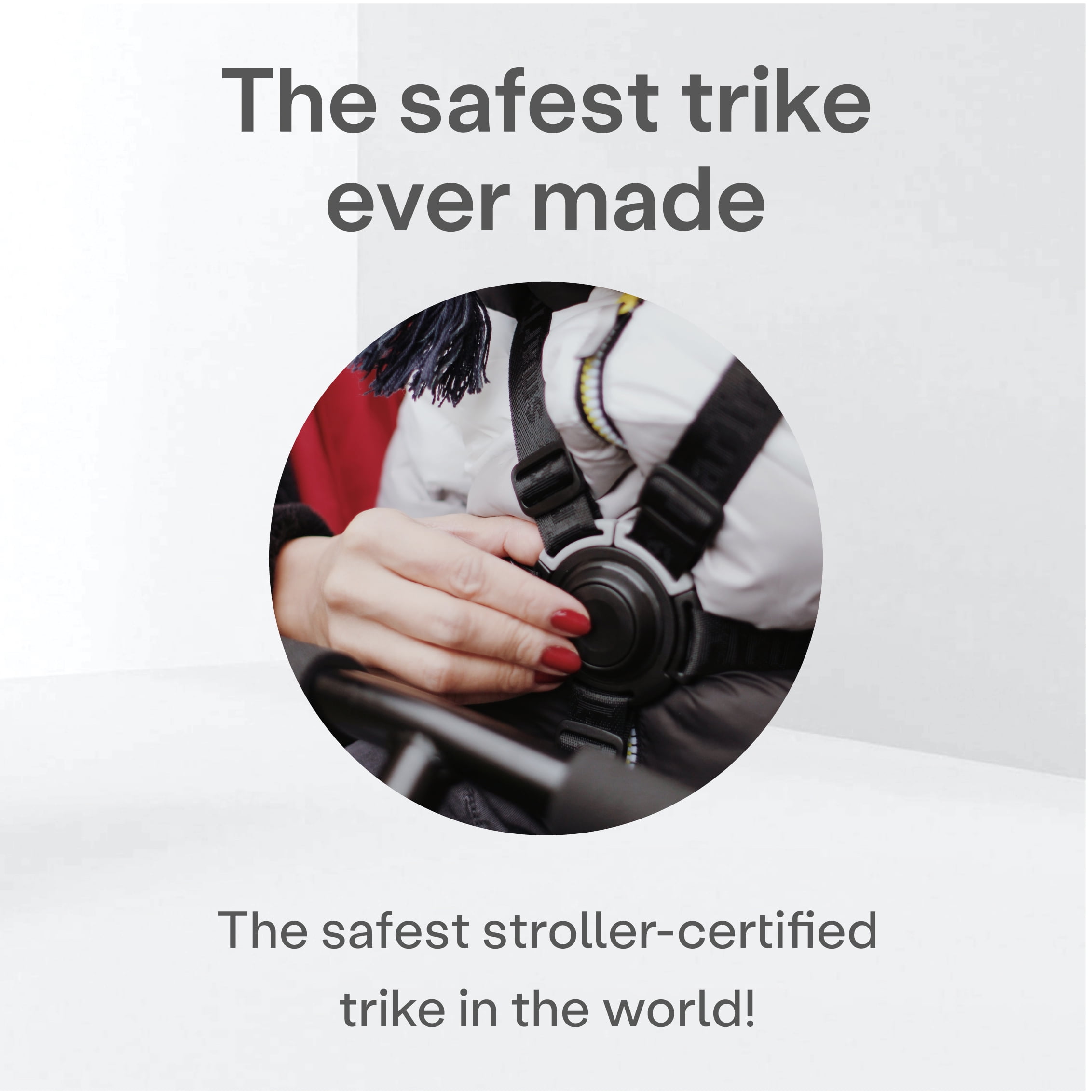 smarTrike STR7 6 in 1 Pushchair, Stroller, & Tricycle for 6-36 Months, Red - Image 4