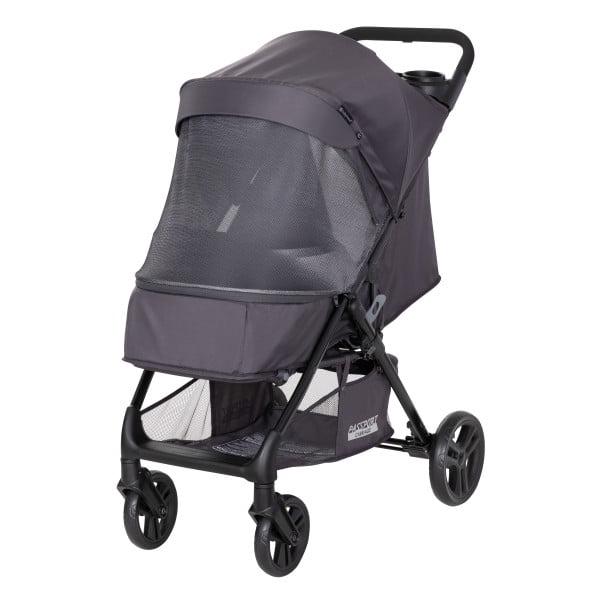 Baby Trend Passport Carriage Stroller with Privacy Net, Silver Sky Grey - Image 3