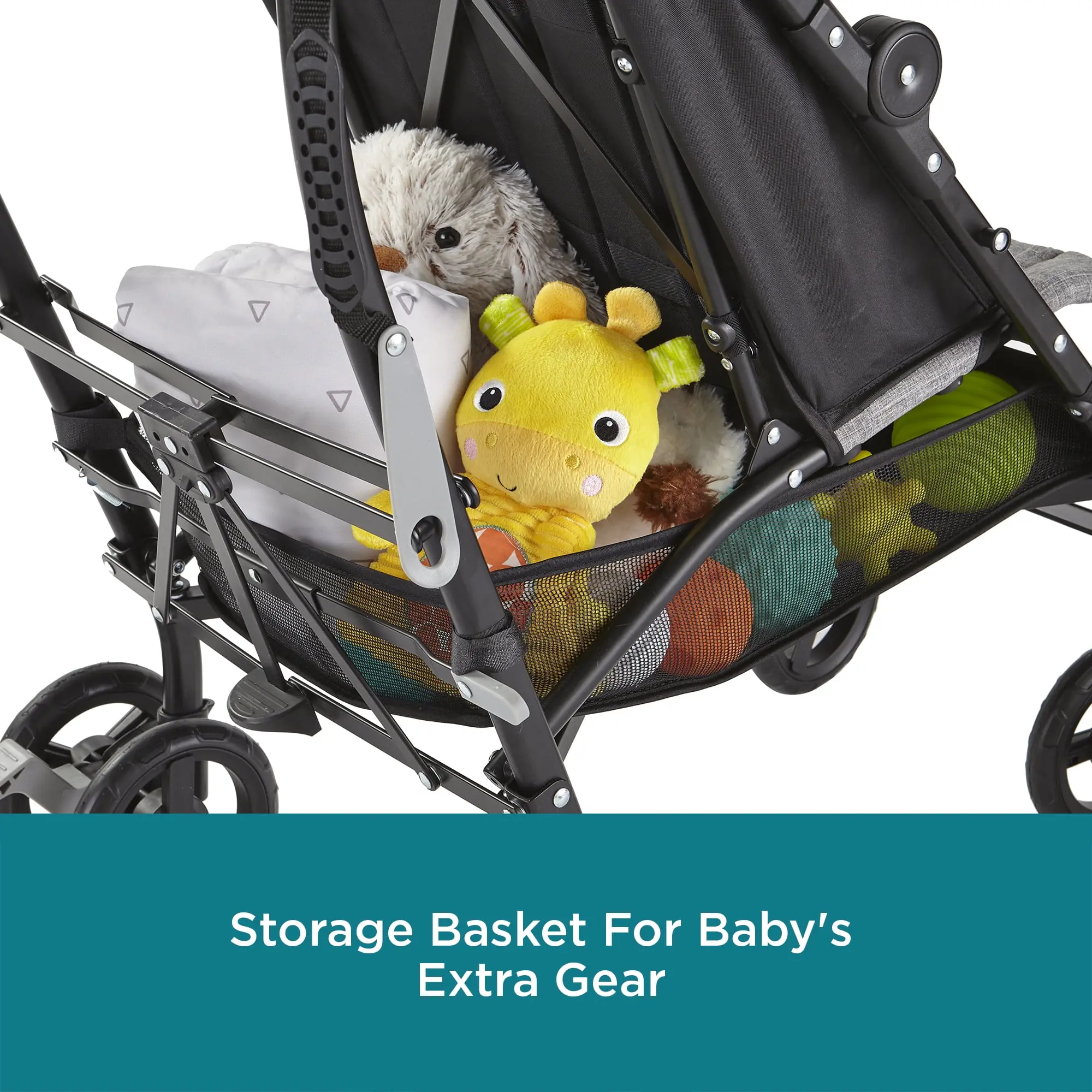 Contours MaxLite Deluxe Lightweight Grey Umbrella Stroller - Image 5