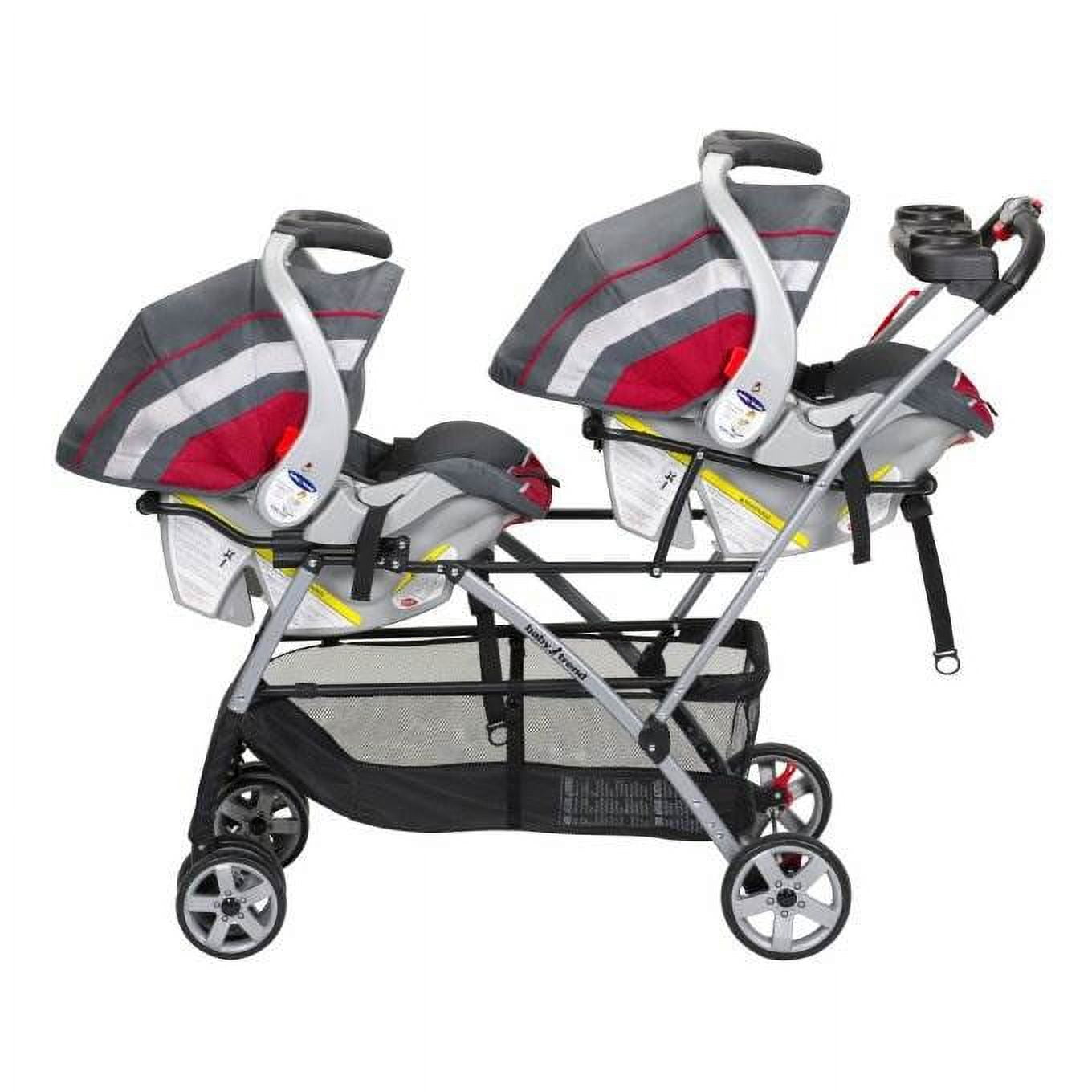 Baby Trend Snap-N-Go Universal Double Car Seat Carrier Stroller, Black - Image 3