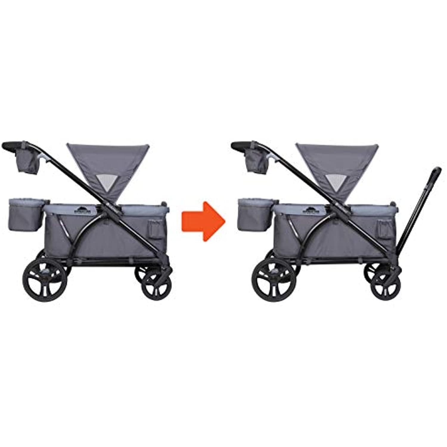 Baby Trend Expedition Expedition 2-in-1 Stroller Wagon Plus, Ultra Grey - Image 4