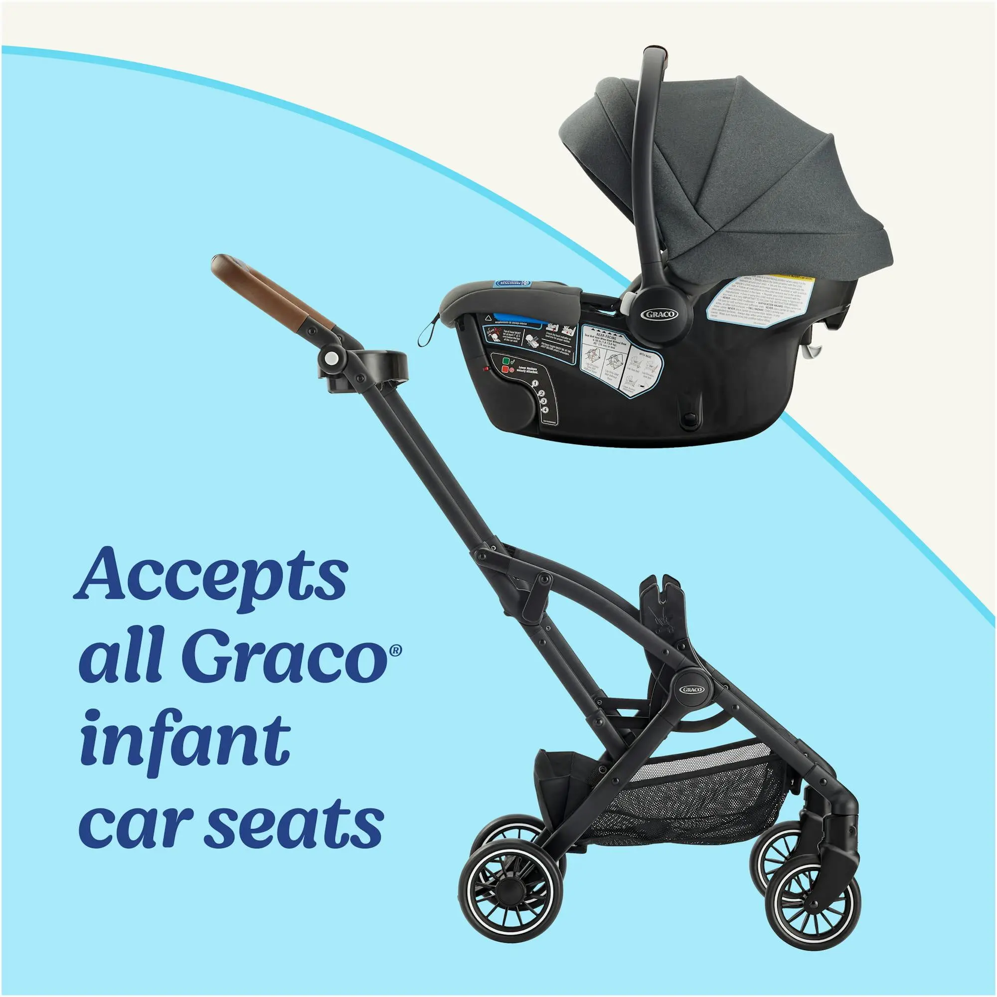 Graco GoMax Compact Stroller Frame, Ace 2024, Black - Image 4