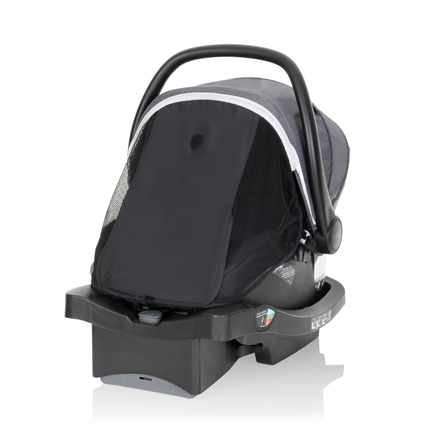 Evenflo Pivot Vizor Travel System with LiteMax Infant Car Seat (Chasse Black), Unisex - Image 4