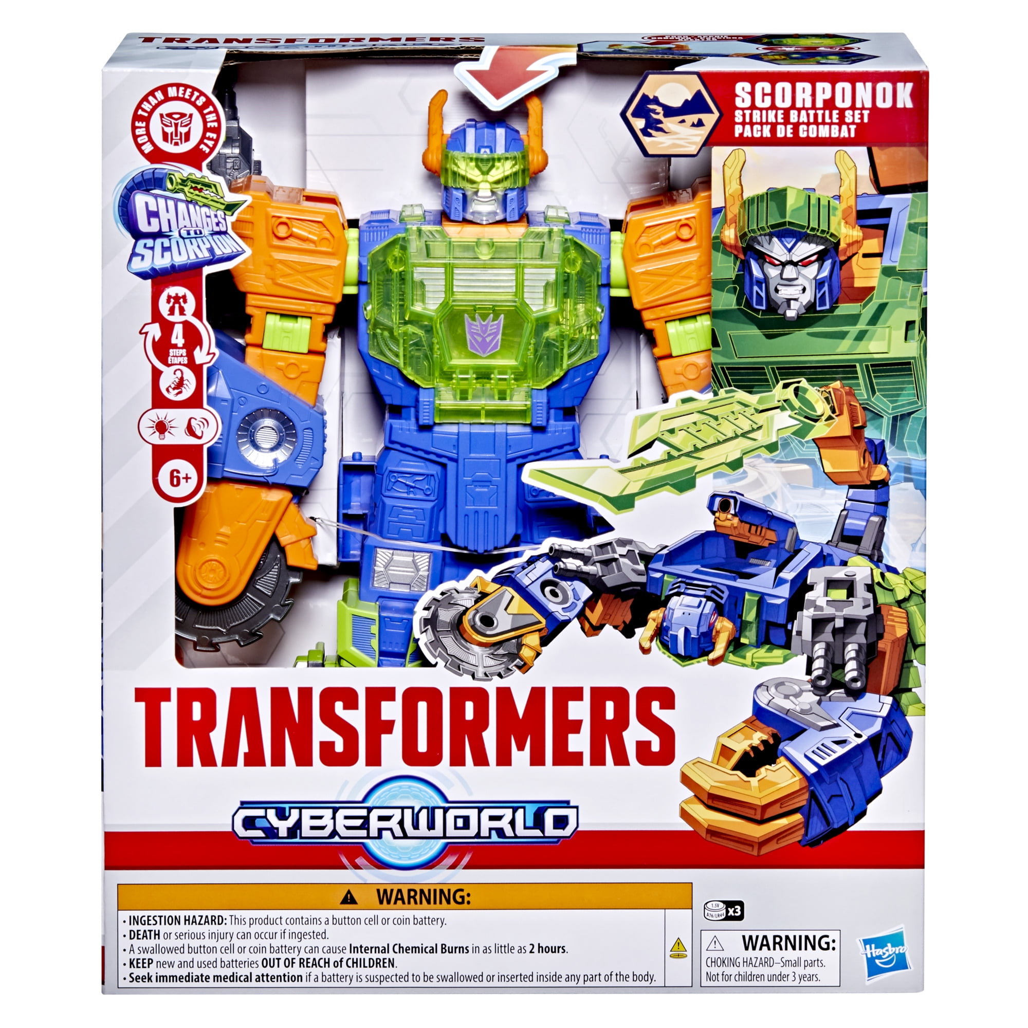 Transformers Toys CYBERWORLD Scorponok Strike Battle Converting Action Figure Playset, Stocking Stuffers for Kids 6 and Up - Image 2