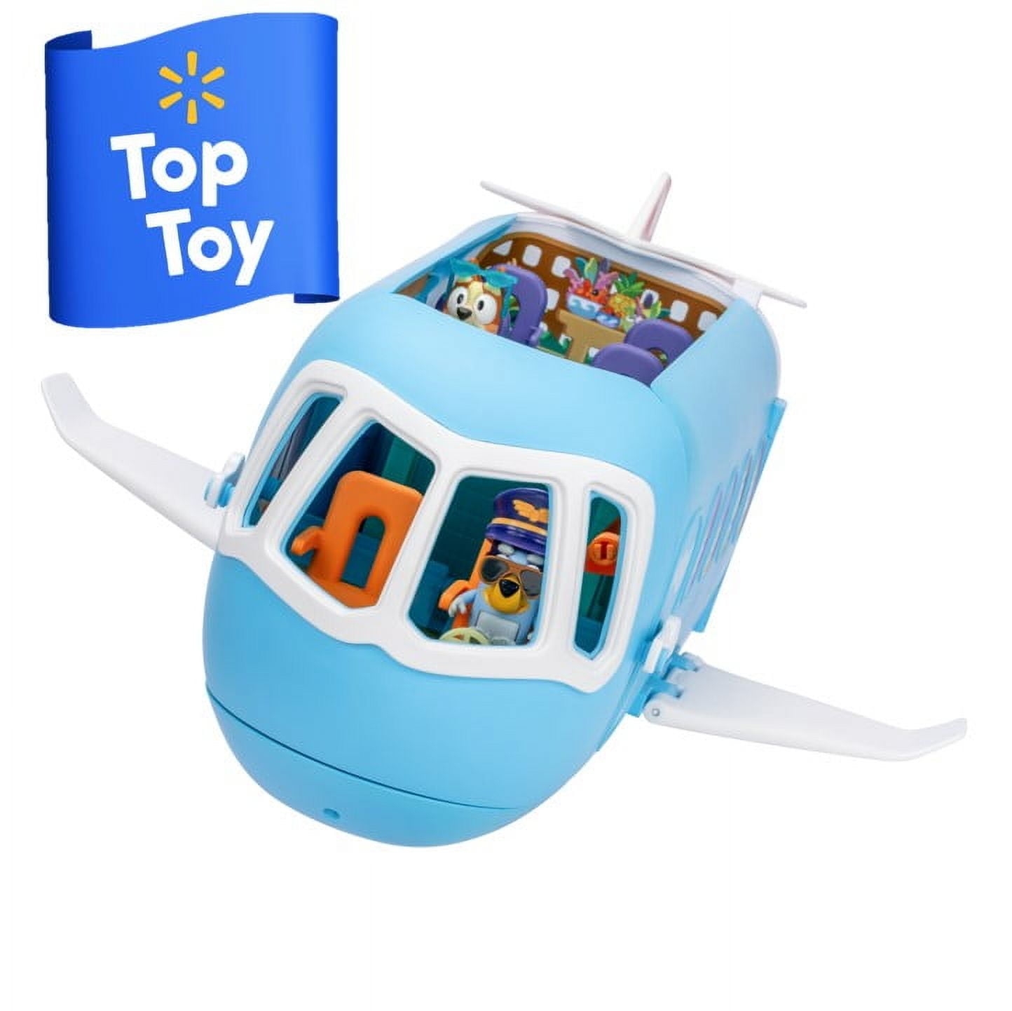 Bluey 3-in-1 Transforming Plane Playset, 25+ Sounds and Phrases, Toys for Kids 3-6 Years - Image 2