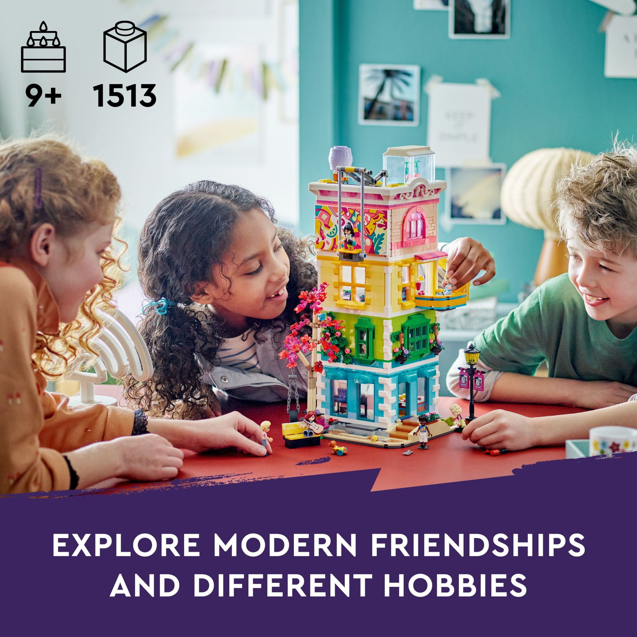 LEGO Friends Heartlake City Community Center 41748 Building Toy Set; Creative Challenge for Ages 9+, includes 6 Mini-Dolls, a Pet Dog and Lots of Accessories, a Fun Gift for Kids who Love Role Play - Image 4