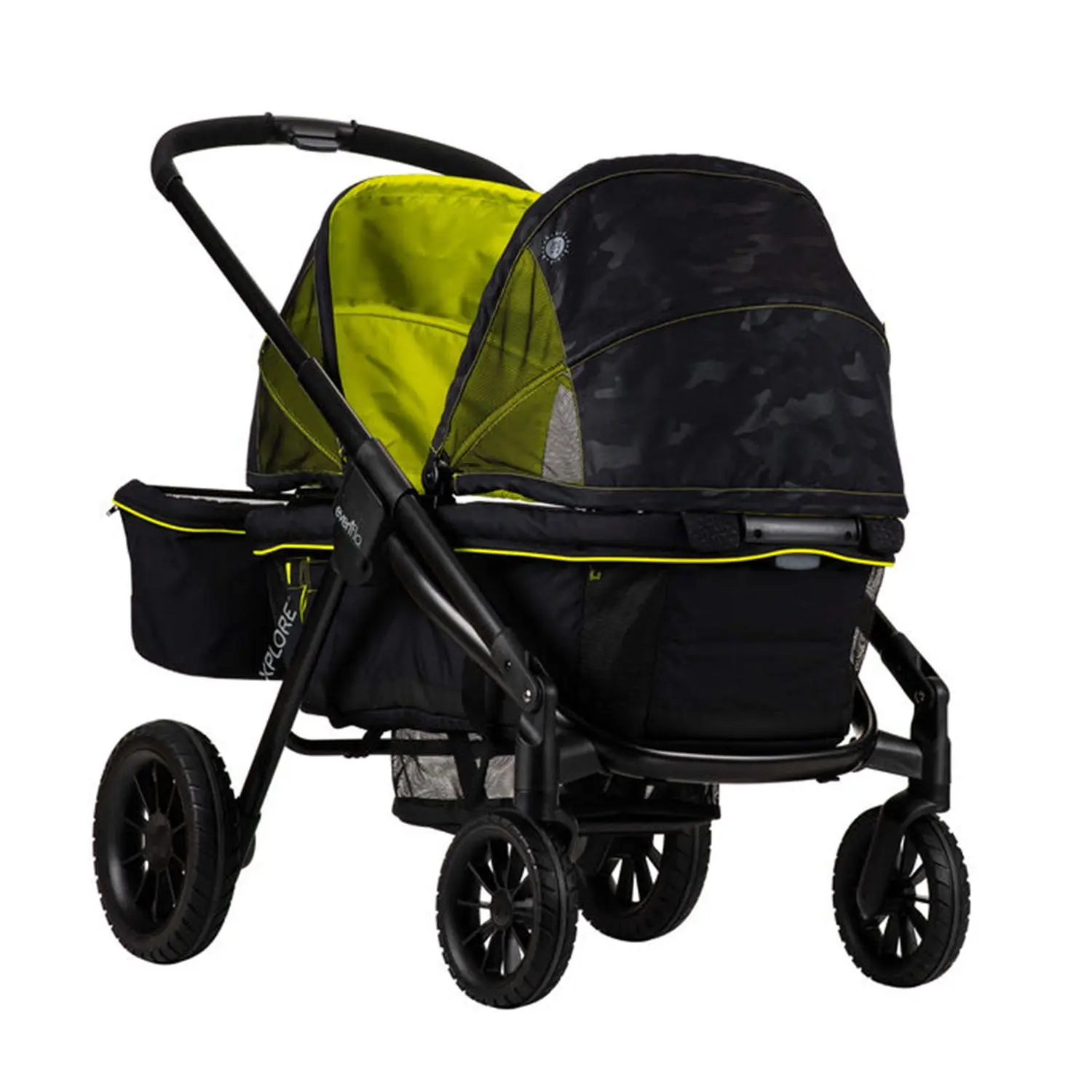 Evenflo Pivot Xplore All-Terrain Stroller Wagon (Wayfarer Black), Unisex, 6 Months - 5 Years - Image 2