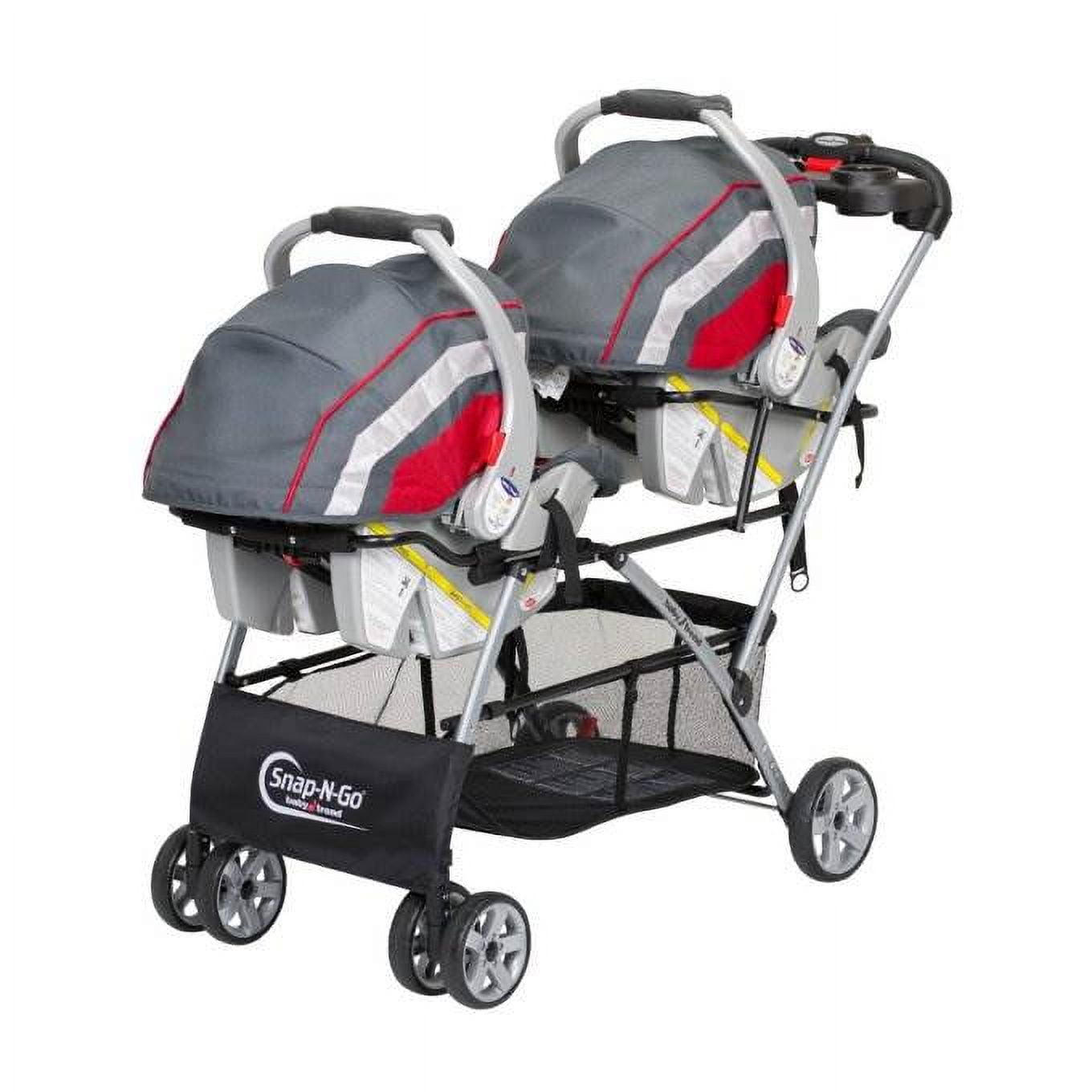 Baby Trend Snap-N-Go Universal Double Car Seat Carrier Stroller, Black - Image 2
