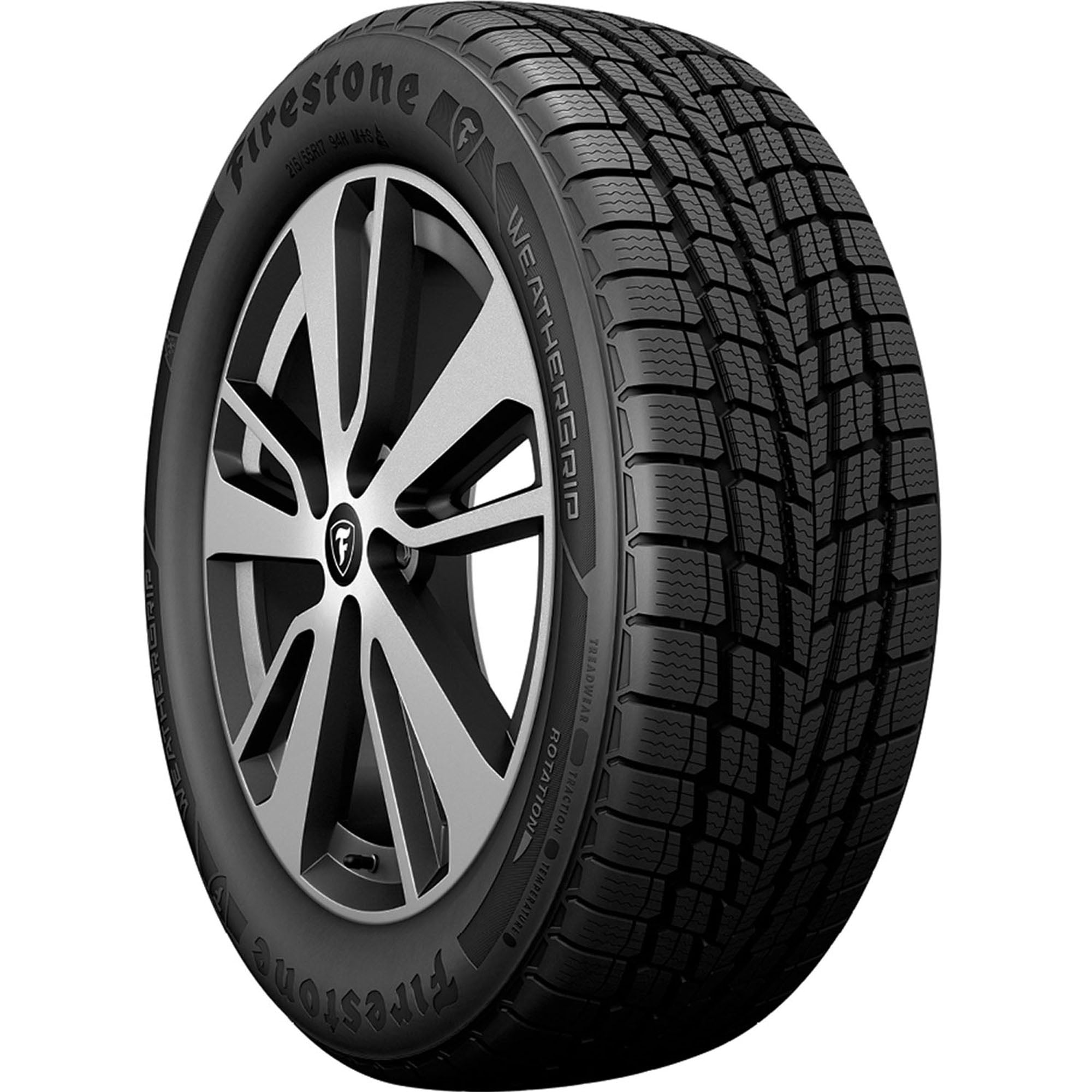 Firestone Weathergrip All Weather 235/60R18 103H Passenger Tire - Image 4
