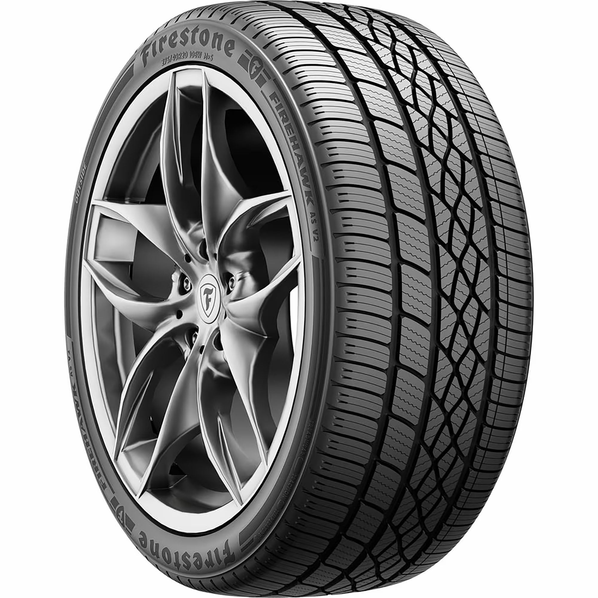 Firestone FireHawk A/S V2 All Season 245/45R18 100W XL Passenger Tire Fits: 2016-23 Chevrolet Malibu LT, 2009-14 Acura TL SH-AWD - Image 5
