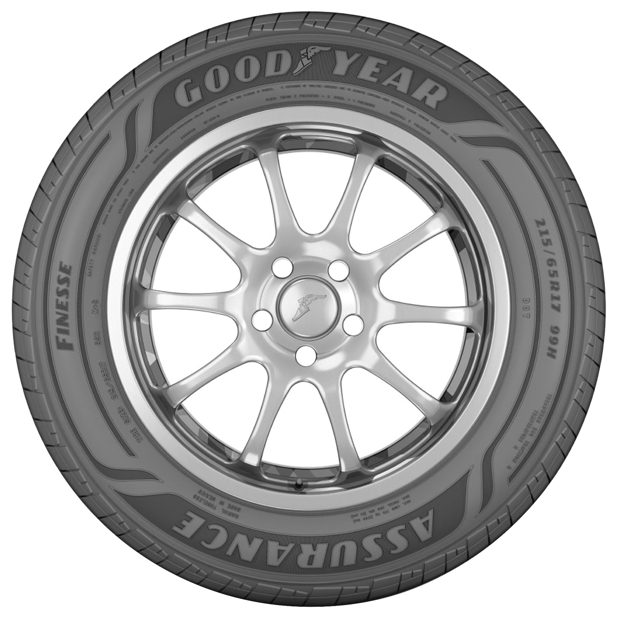 Goodyear Assurance Finesse All Season 235/55R18 100H Passenger Tire - Image 2