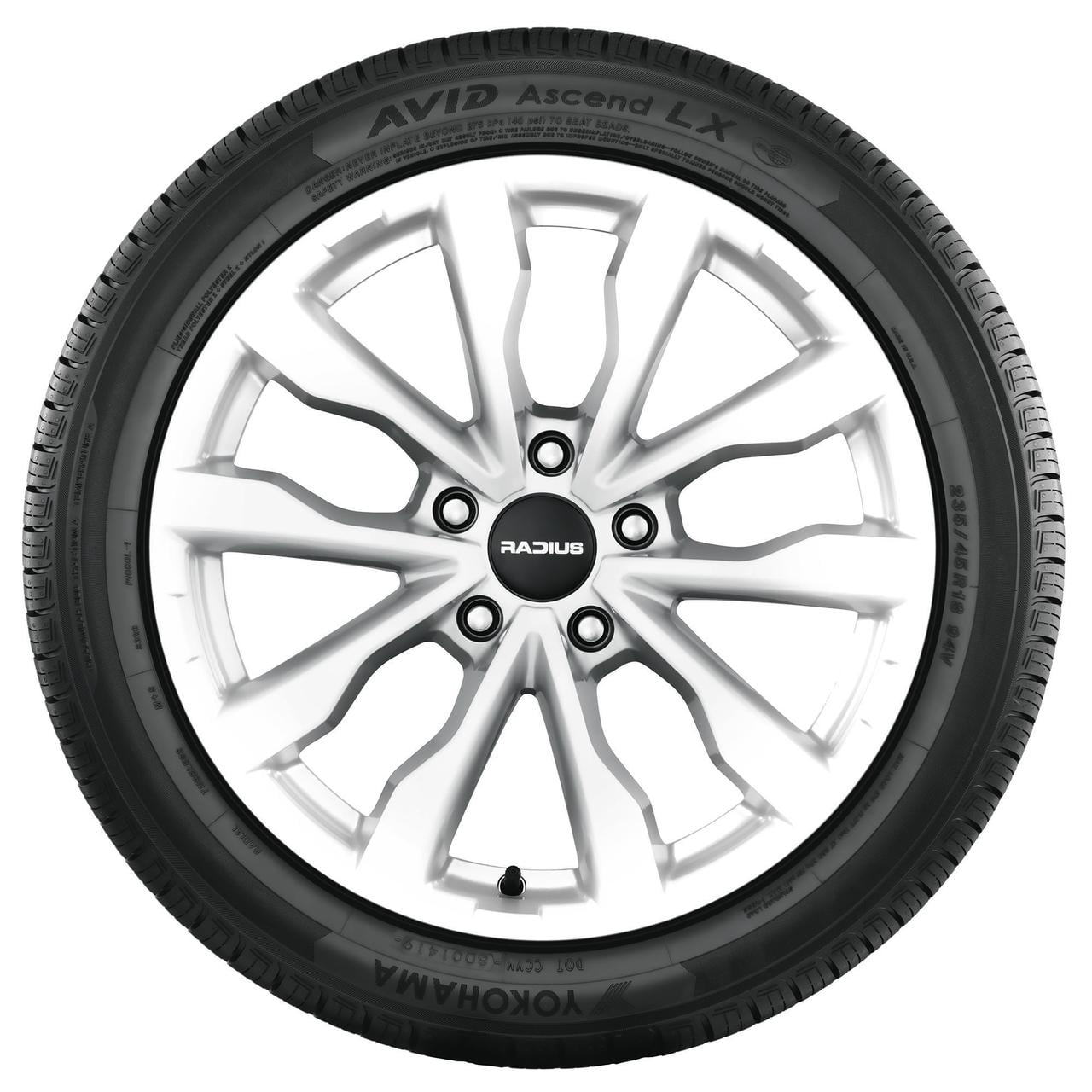 Yokohama Avid Ascend LX All Season 235/60R17 102T Passenger Tire - Image 2