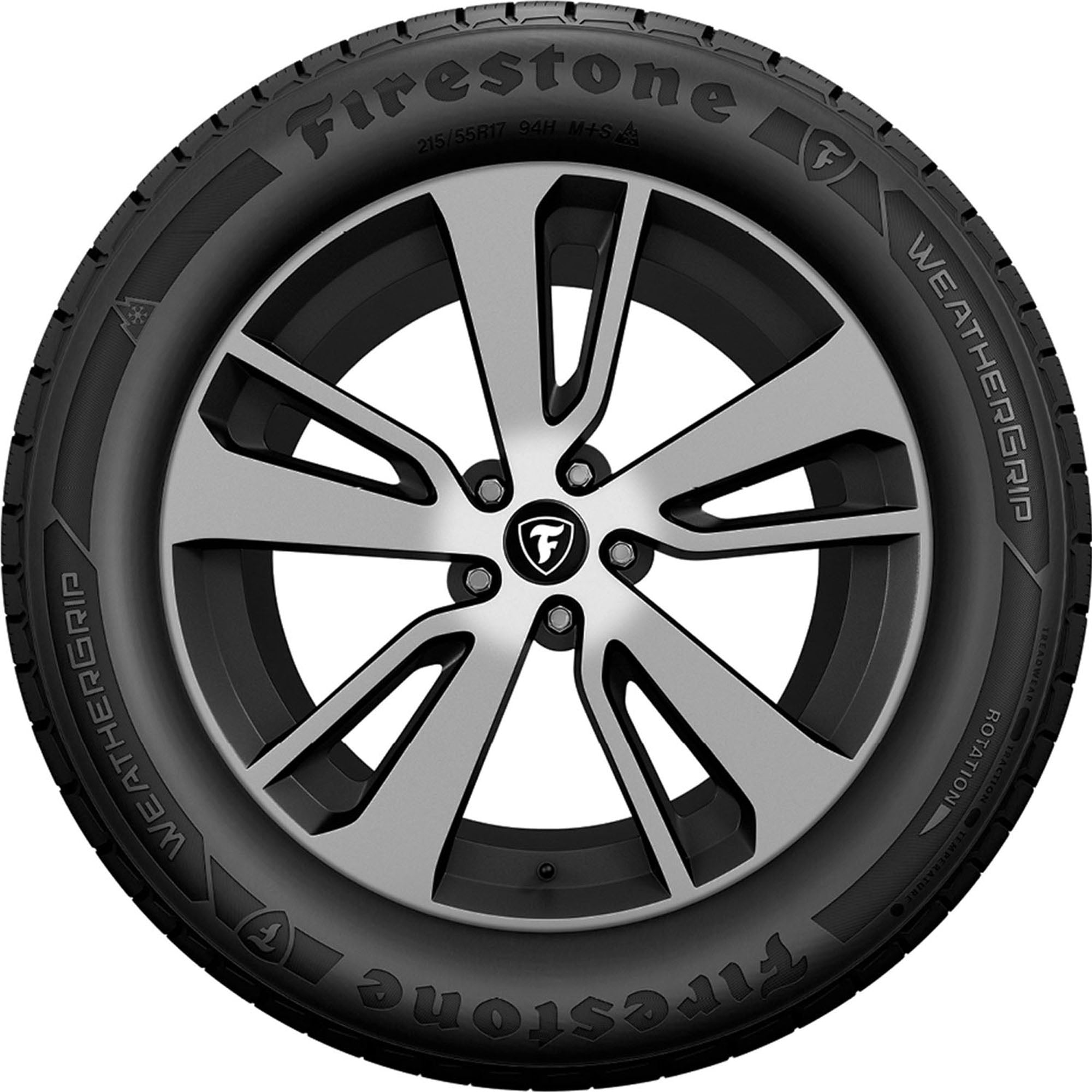 Firestone Weathergrip All Weather 235/60R18 103H Passenger Tire - Image 2