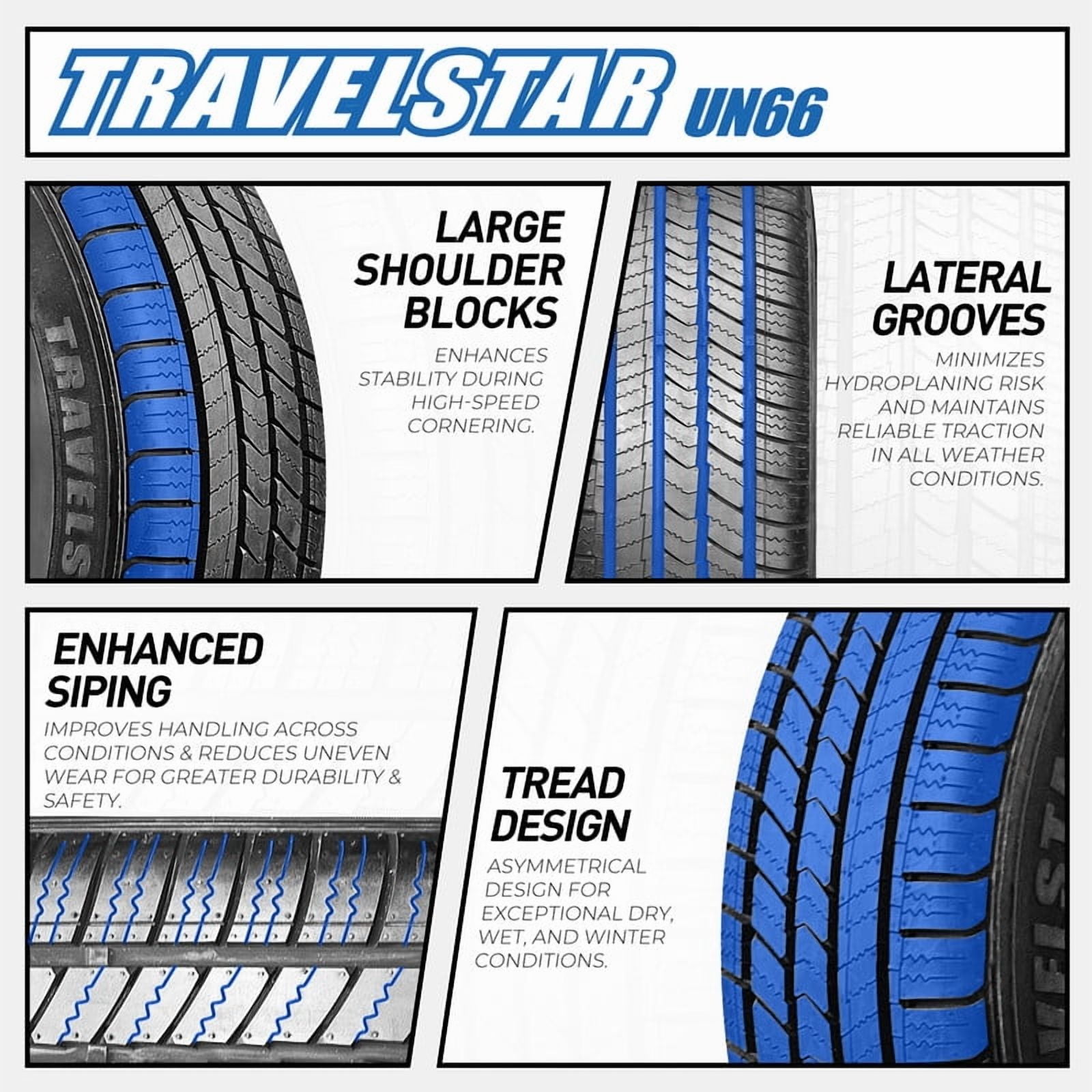 Travelstar UN66 255/65R18 111H High Performance All Season Crossover CUV/SUV Tire 255/65/18(Tire Only) - Image 3